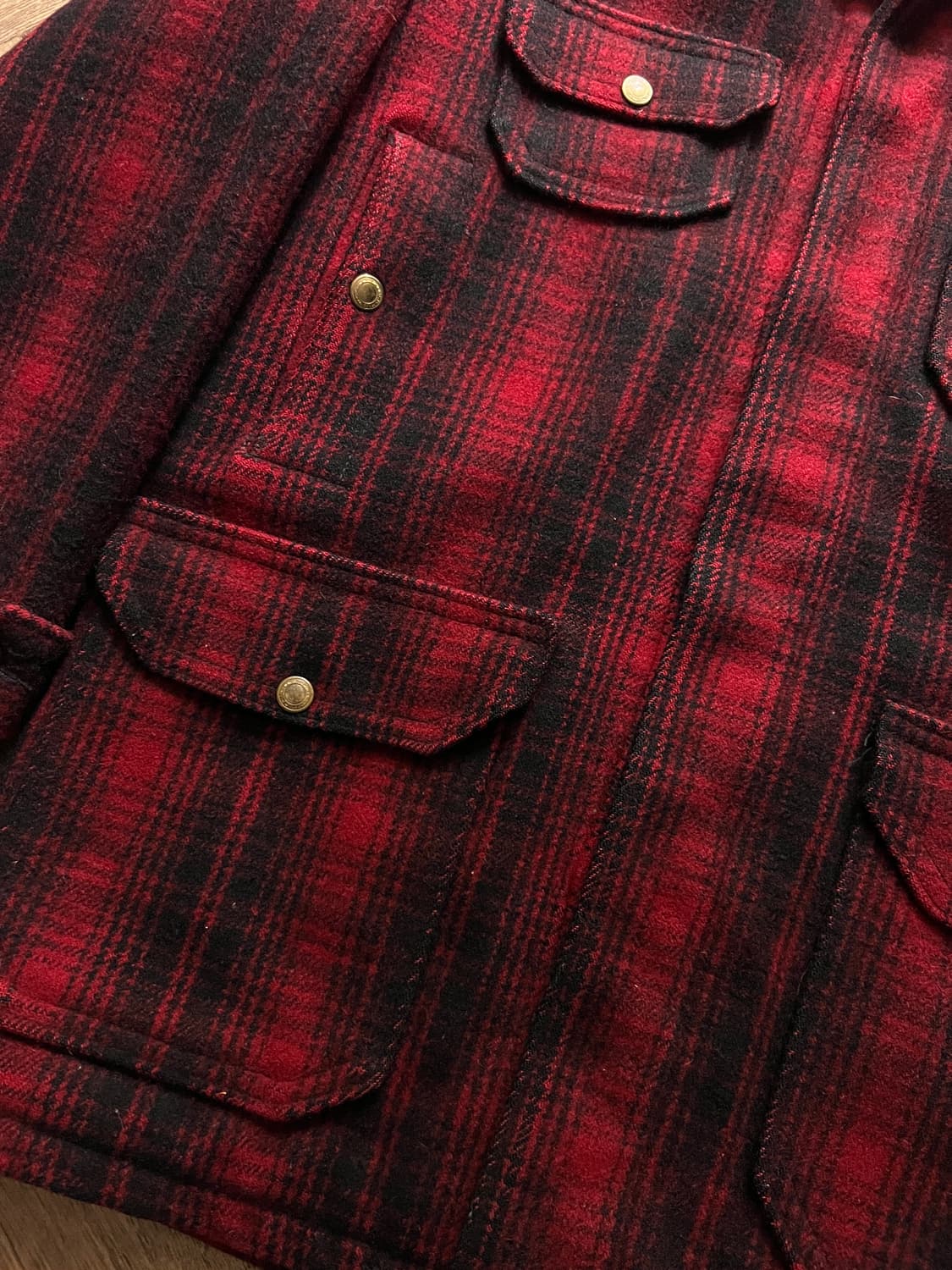 [M]50's 울리치 USA 오리지널 매키노 울 헌팅 자켓 상품이미지4