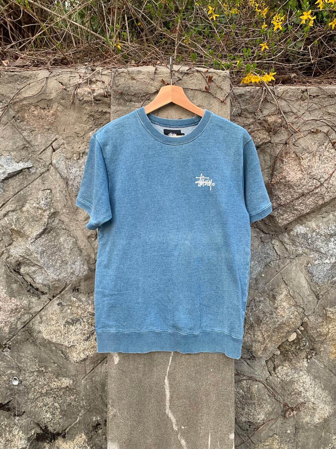 스투시 00’s 데님 반팔 티셔츠 상품이미지1