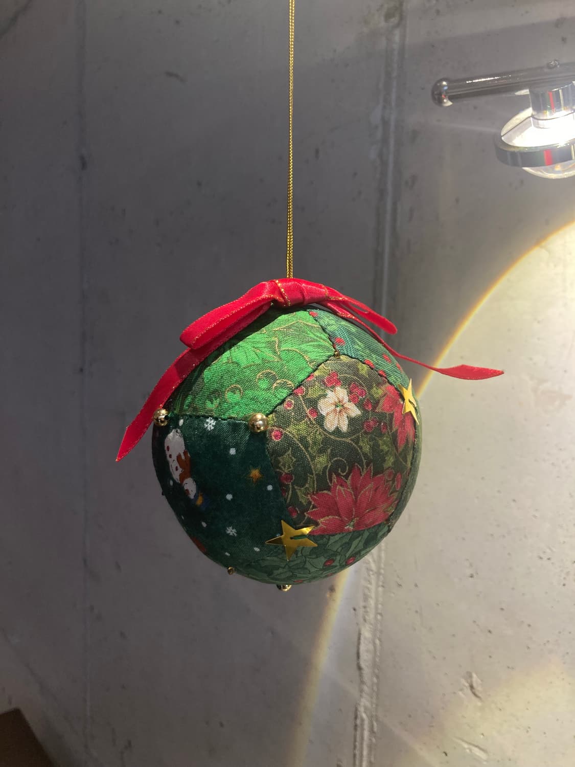 핸드메이드 패치워크 크리스마스 장식 볼 오너먼트 상품이미지7