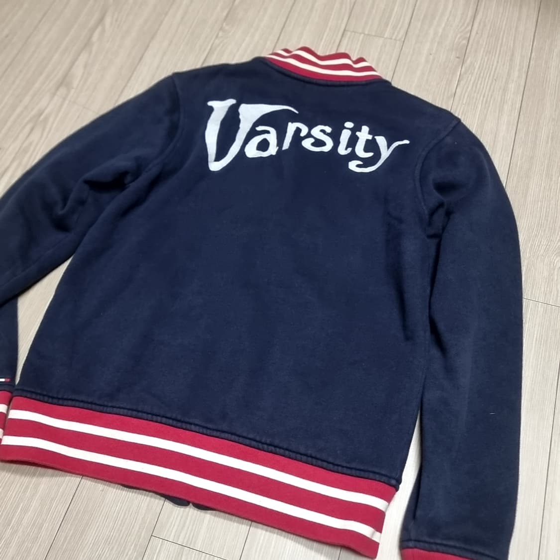 빈티지스타일 타미힐피거 네이비 블루종 자켓(95) 상품이미지3