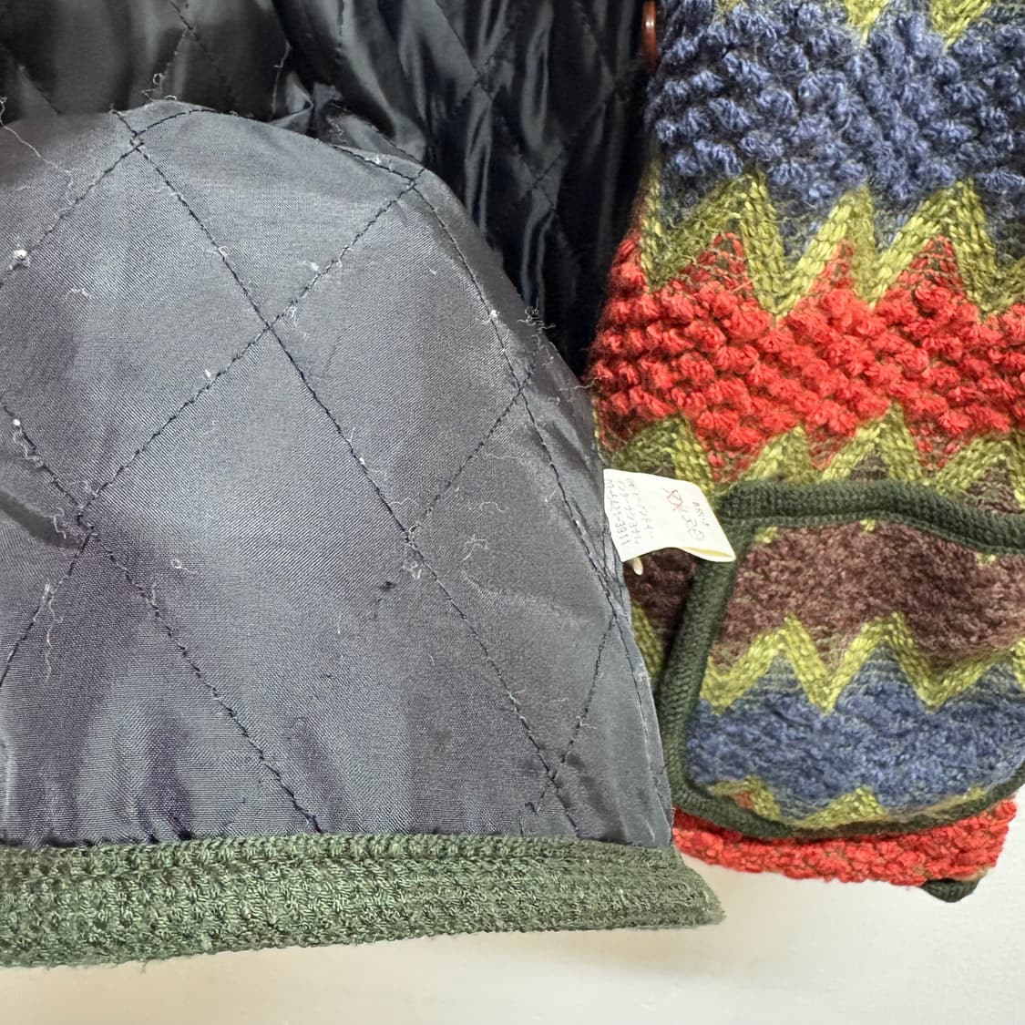 부클 뽀글이 패턴 퀼팅 자켓 (JPN) 상품이미지8