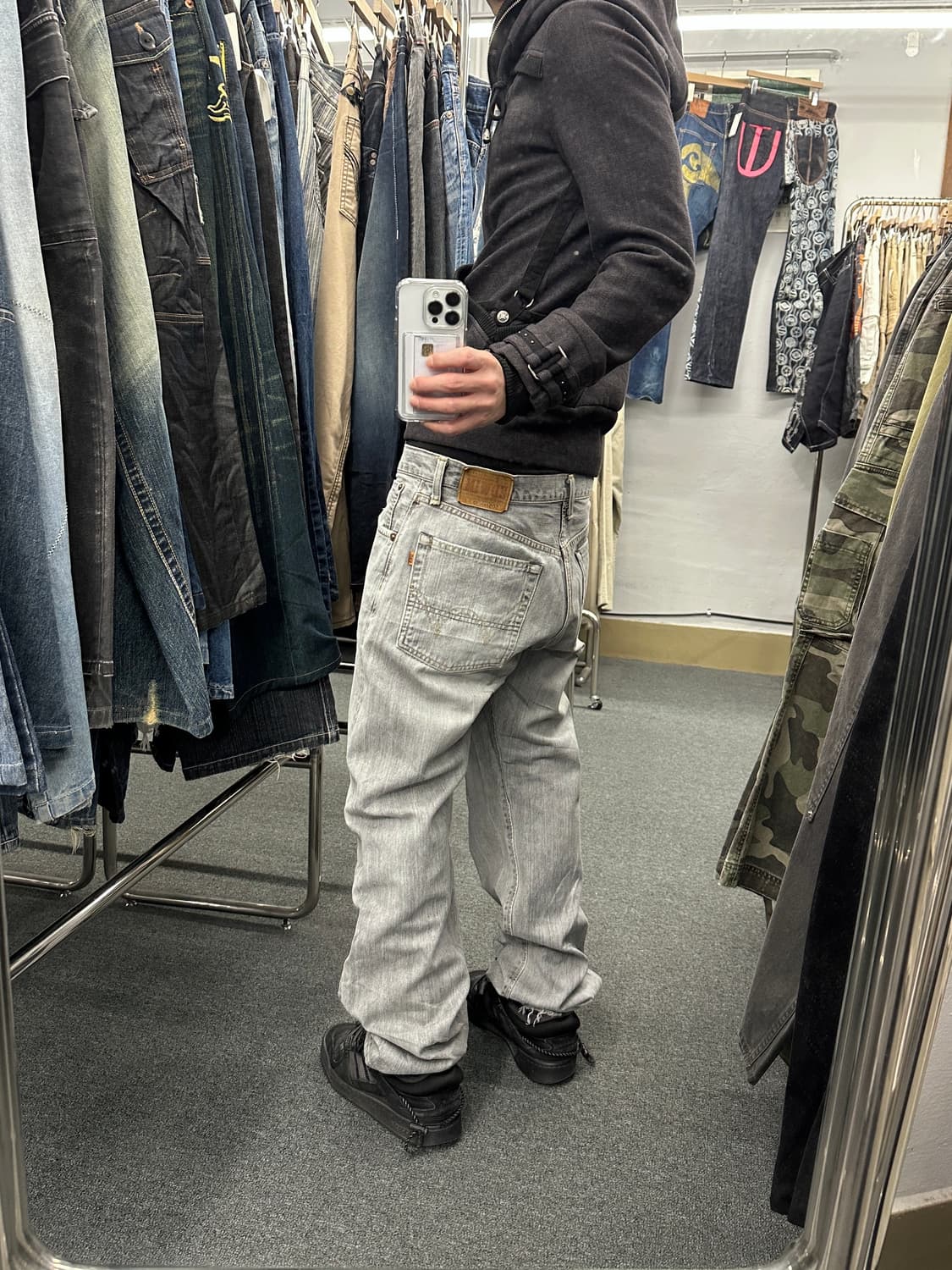 33) 에드윈 505zx 그레이 워싱 데님팬츠 상품이미지1