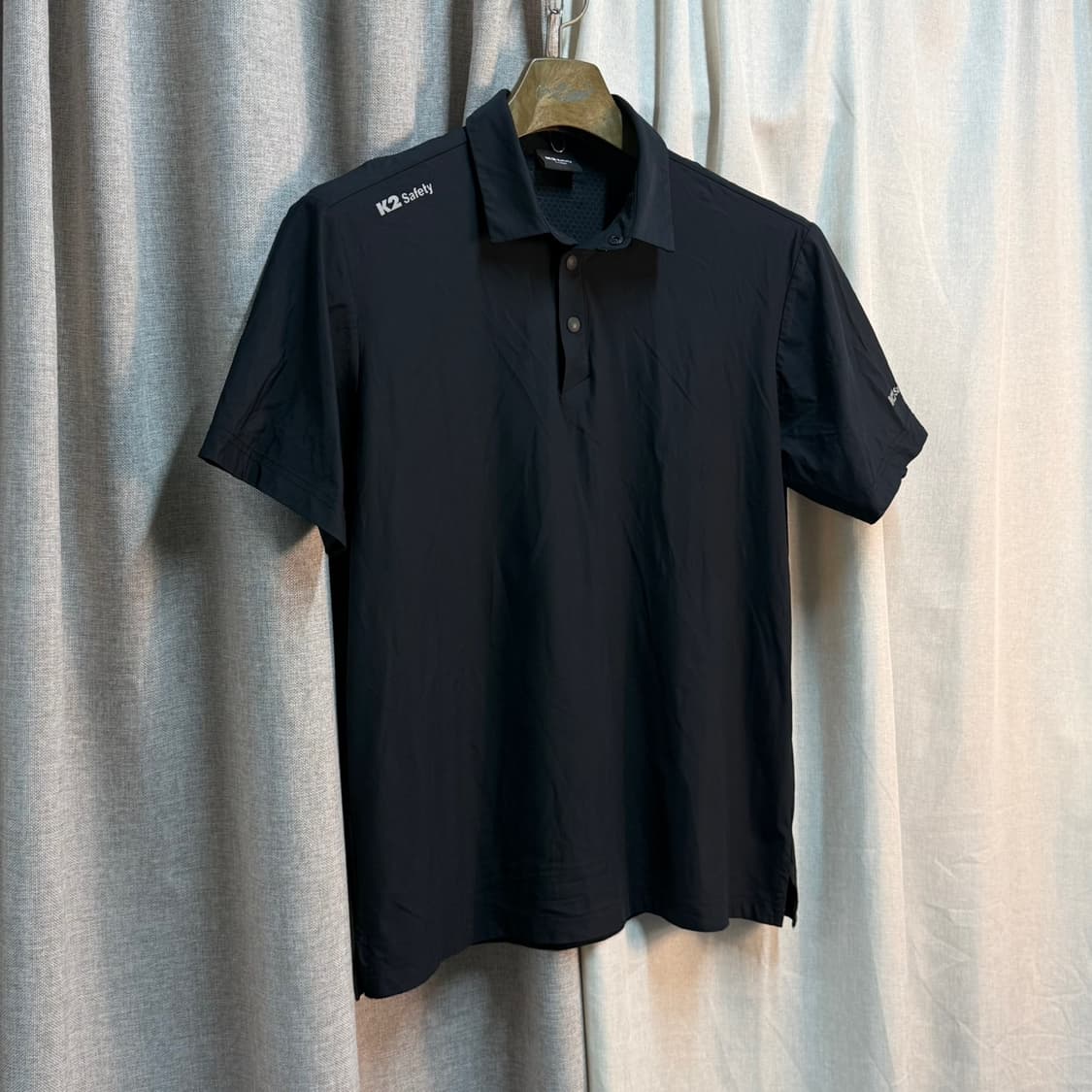 [L] 24ss K2 Safety 블랙 기능성 반팔 폴로티 상품이미지2