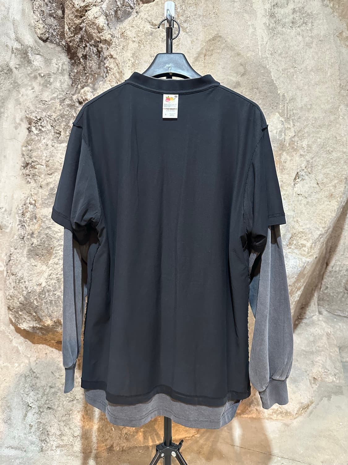 발렌시아가 미러 발렌시아가 더블 트롱프뢰유 롱 슬리브 티셔츠 상품이미지4