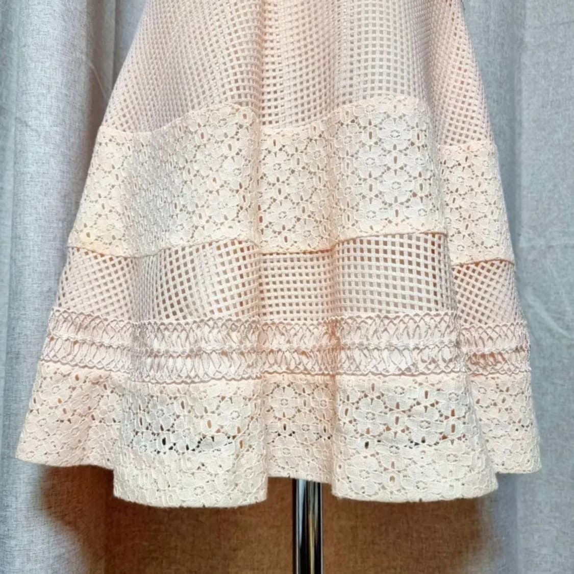 케네스레이디 펀칭레이스 플레어 원피스 (55) 1회착/드라이완료/상태최상 상품이미지7