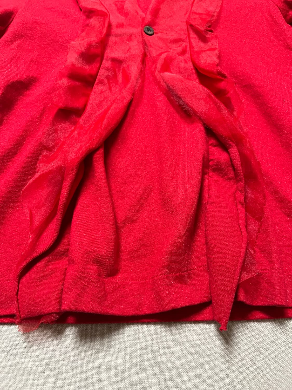 90s 꼼데가르송 레이스 글리터 티셔츠 comme des garcons 상품이미지6