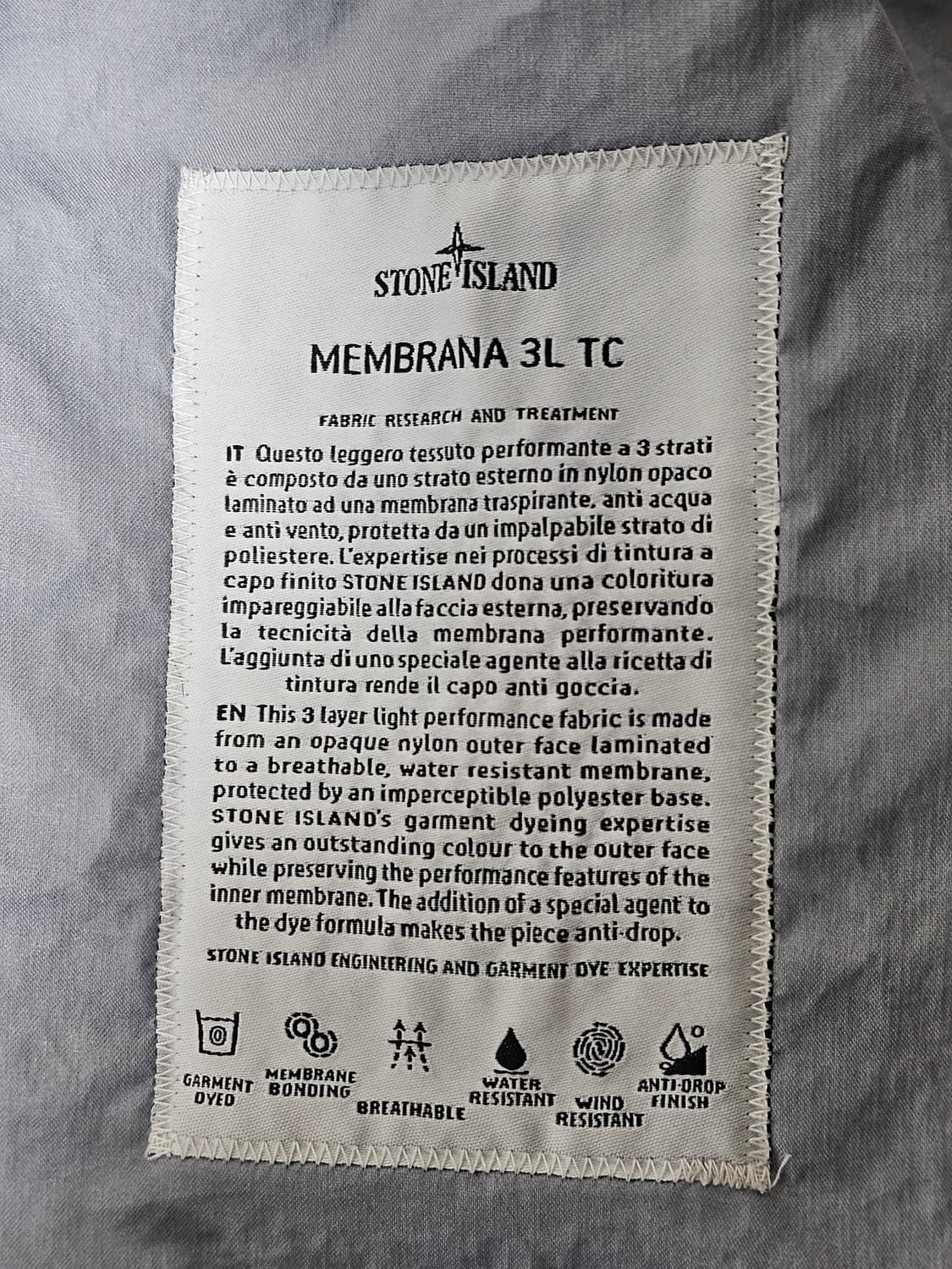 스톤아일랜드 멤브라나 3L-TC 자켓 상품이미지7