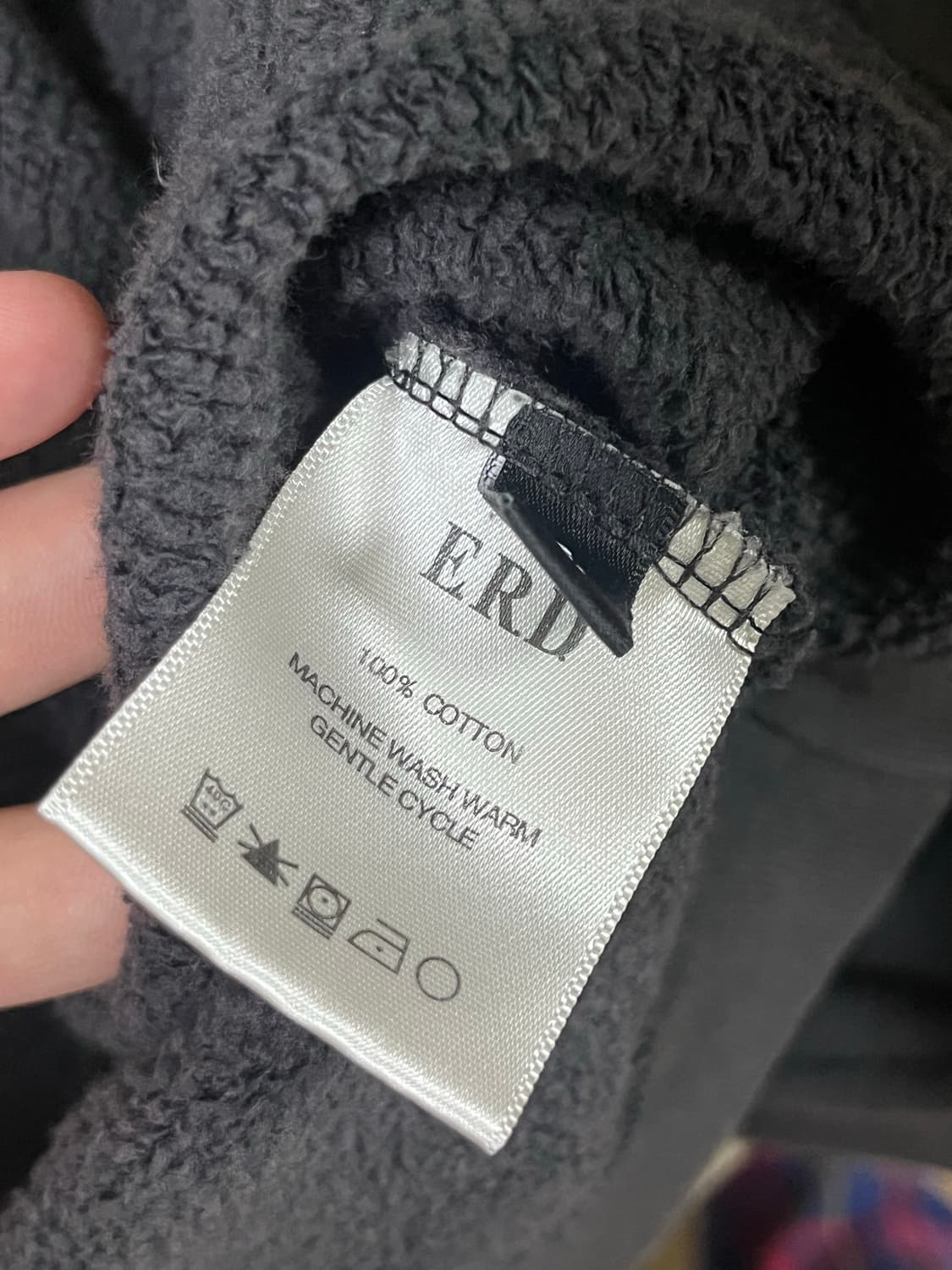 앙팡 뤼시 데프리메 르 로제이 래글런 스웨트셔츠 페이디드 블랙 상품이미지5