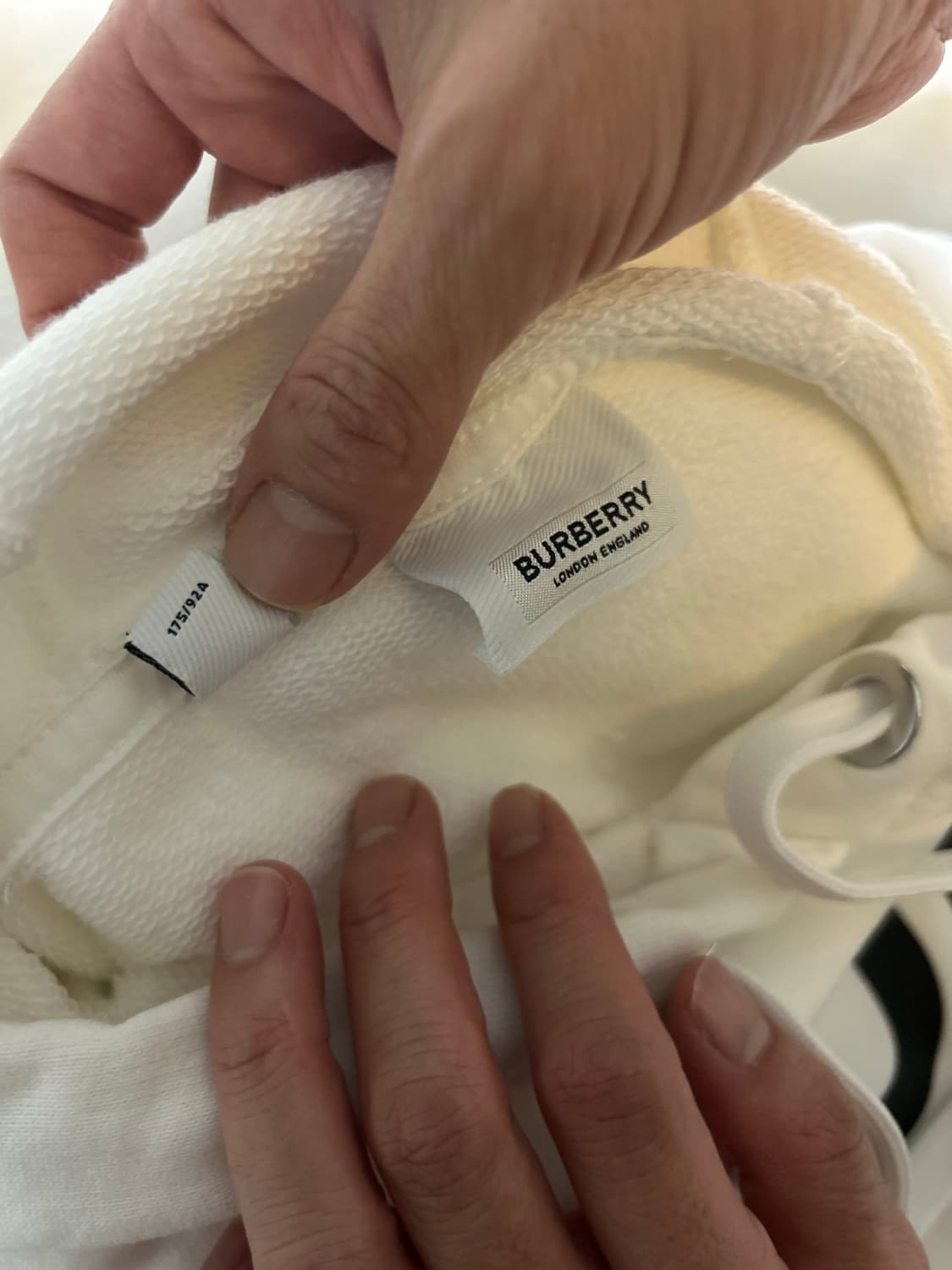 버버리 호스페리 프린트 코튼 후드 화이트 상품이미지7