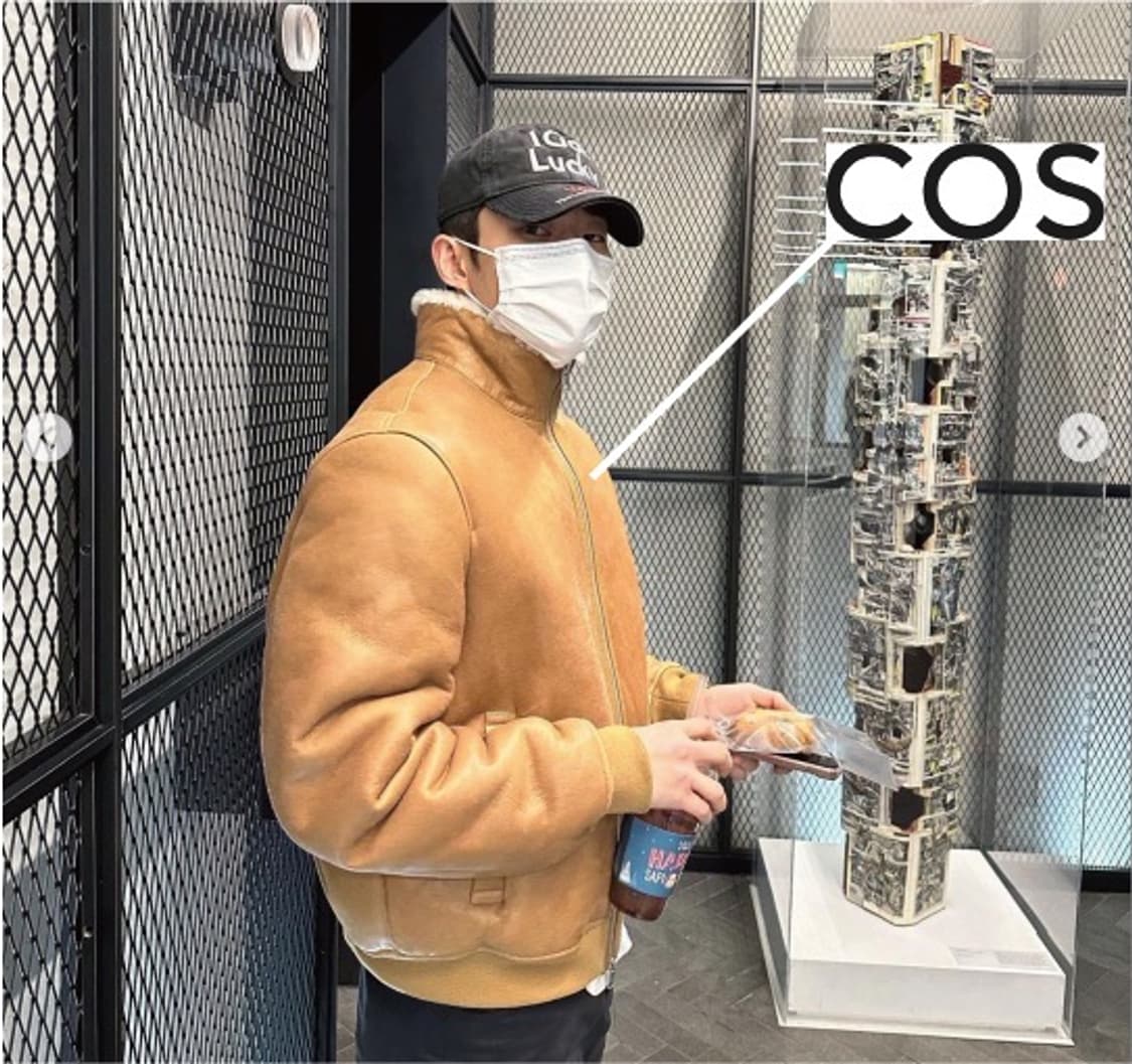 코스 시어링 레더 보머 브라운 무톤 S 상품이미지8