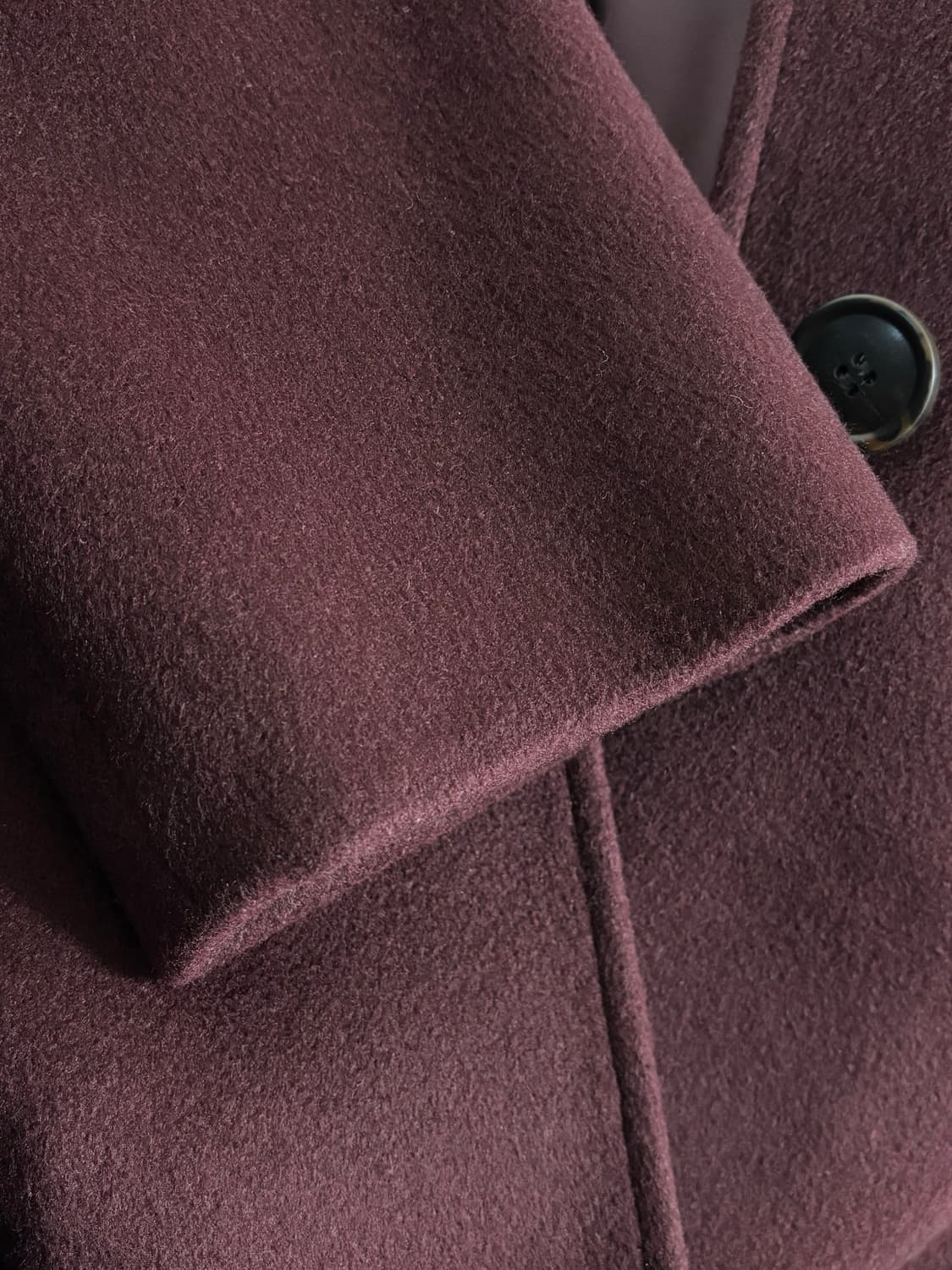 민트급)띠어리 여성 캐시미어 블렌드 4포켓 하프코트M/버건디 상품이미지6