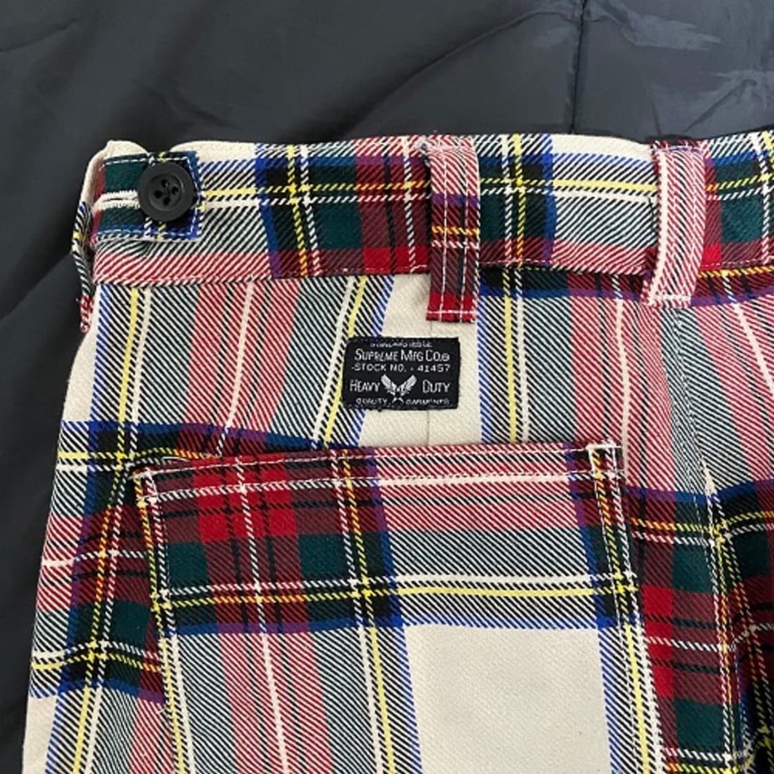 [30] 14FW 슈프림 플라이트 팬츠 레드 체크 상품이미지5