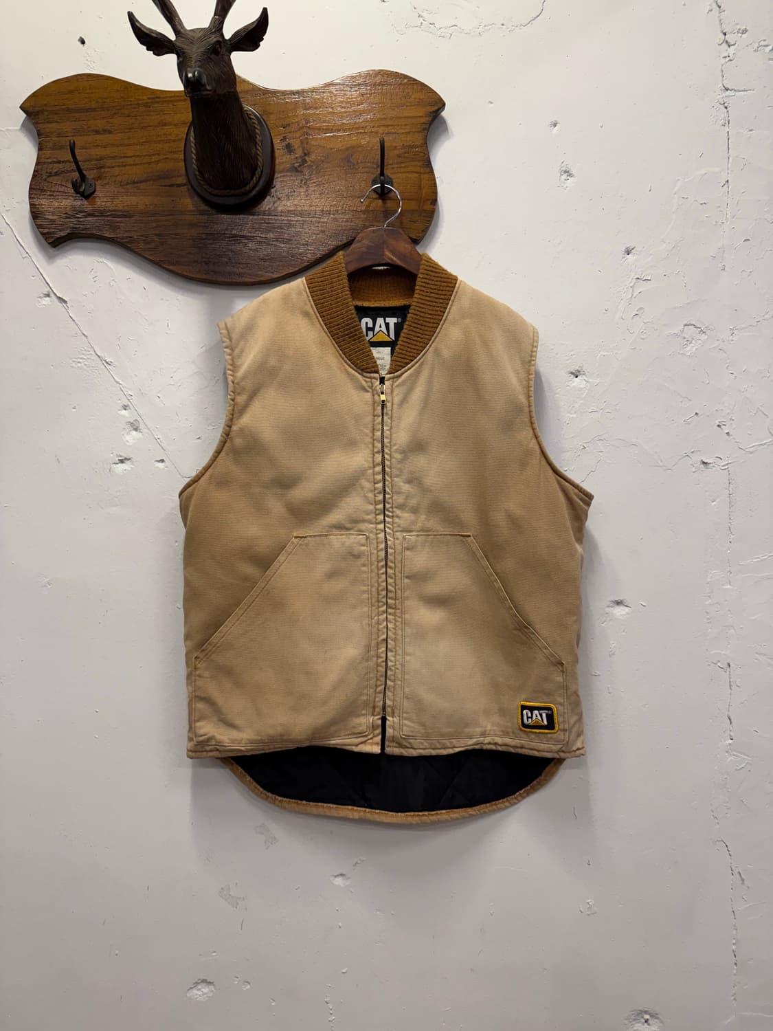 (L) USA CAT 캐터필라 Duck Canvas Work Vest  상품이미지1