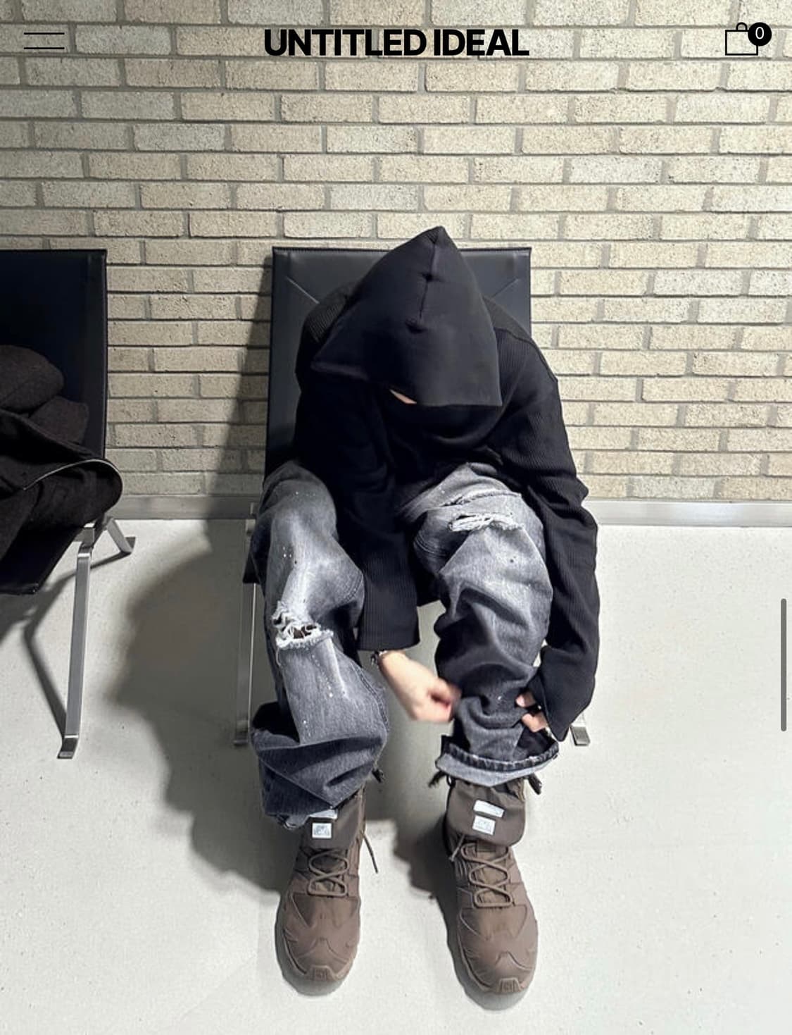 언타이틀드 아이딜 WAFFLE HOODIE SLEEVE 상품이미지1