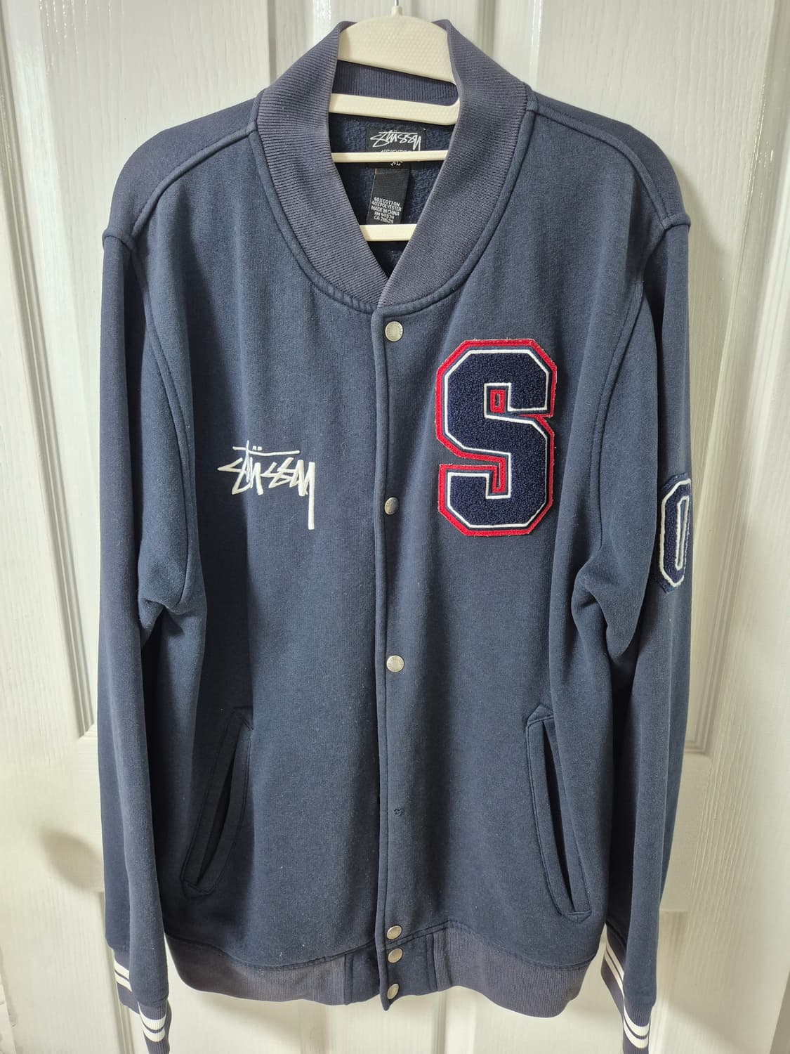 스투시 어센틱 바시티 자켓 XL 상품이미지1