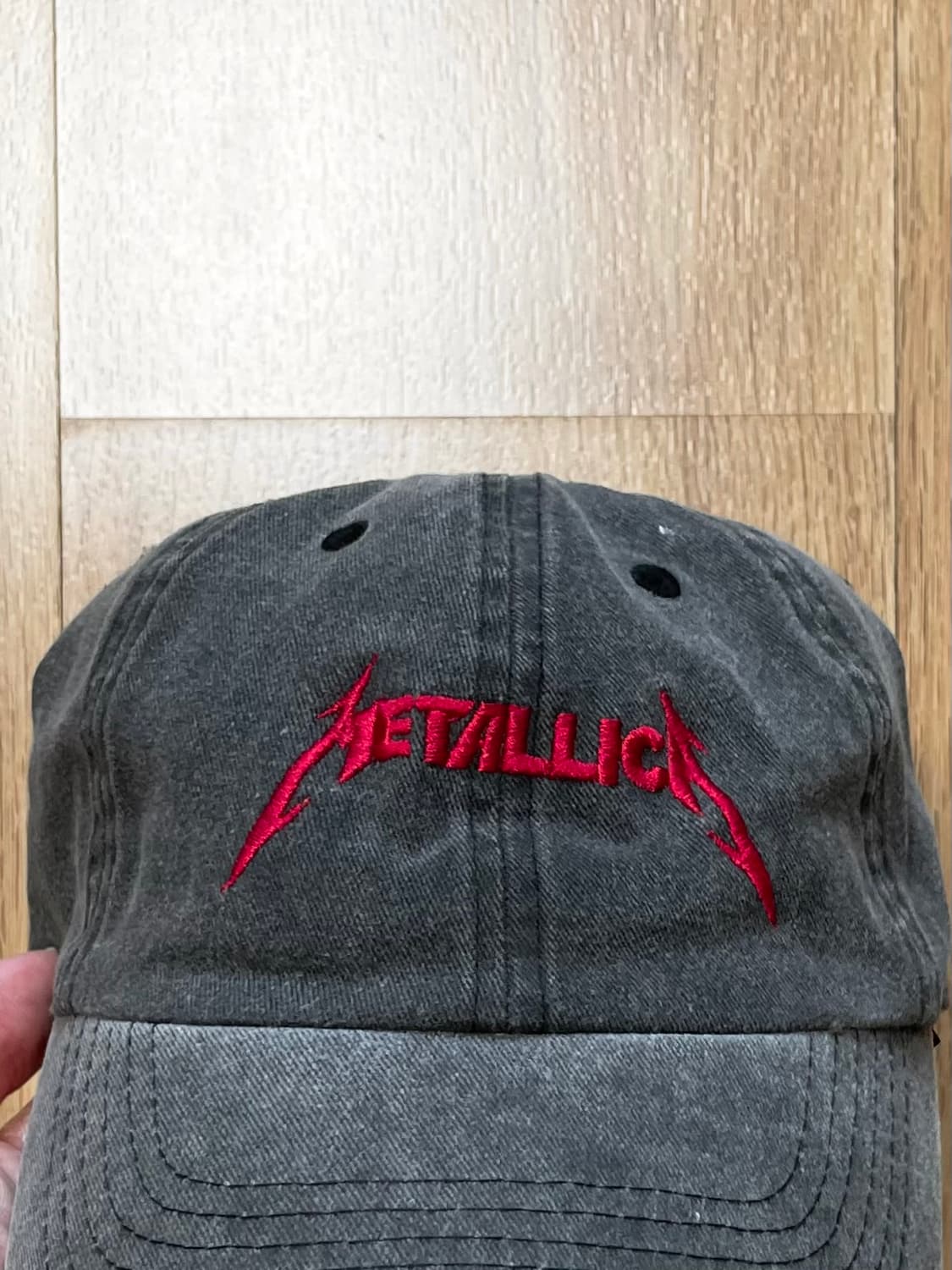 택포) 메탈리카 자수 로고 빈티지 볼캡 모자 상품이미지2
