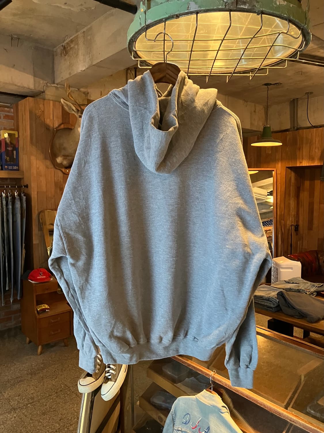 00s 빈티지 러셀 플레인 후드 스웻 셔츠 상품이미지5