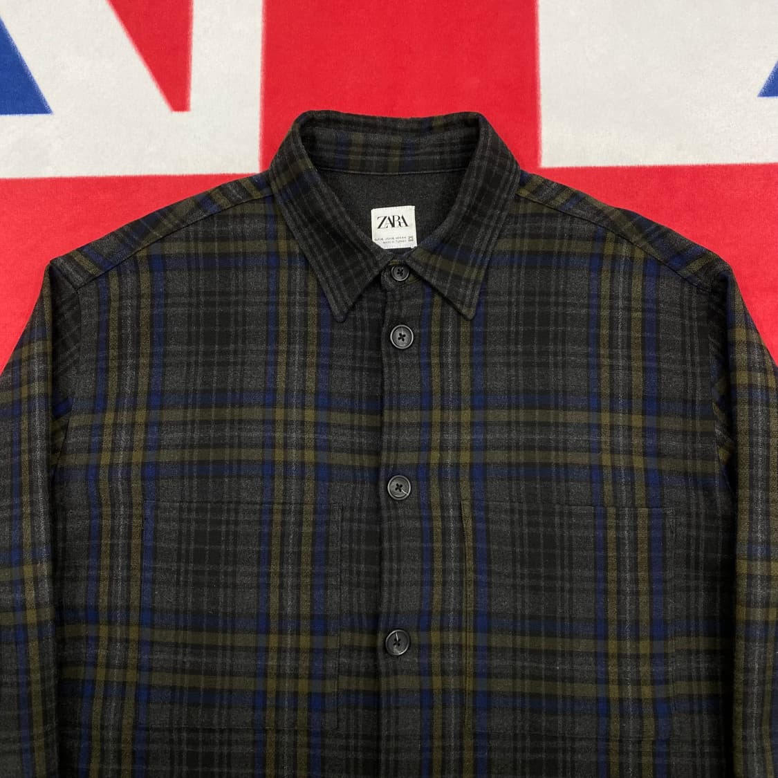 자라 플란넬 셔츠 XL  상품이미지3