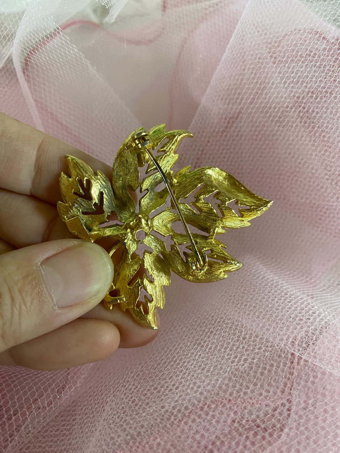 골드 리프 브로치 일본 수입 상품이미지4