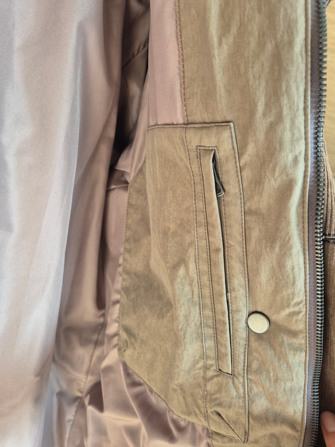 시리즈 구스다운 내피 야상 스타일 패딩 코트 100 상품이미지6