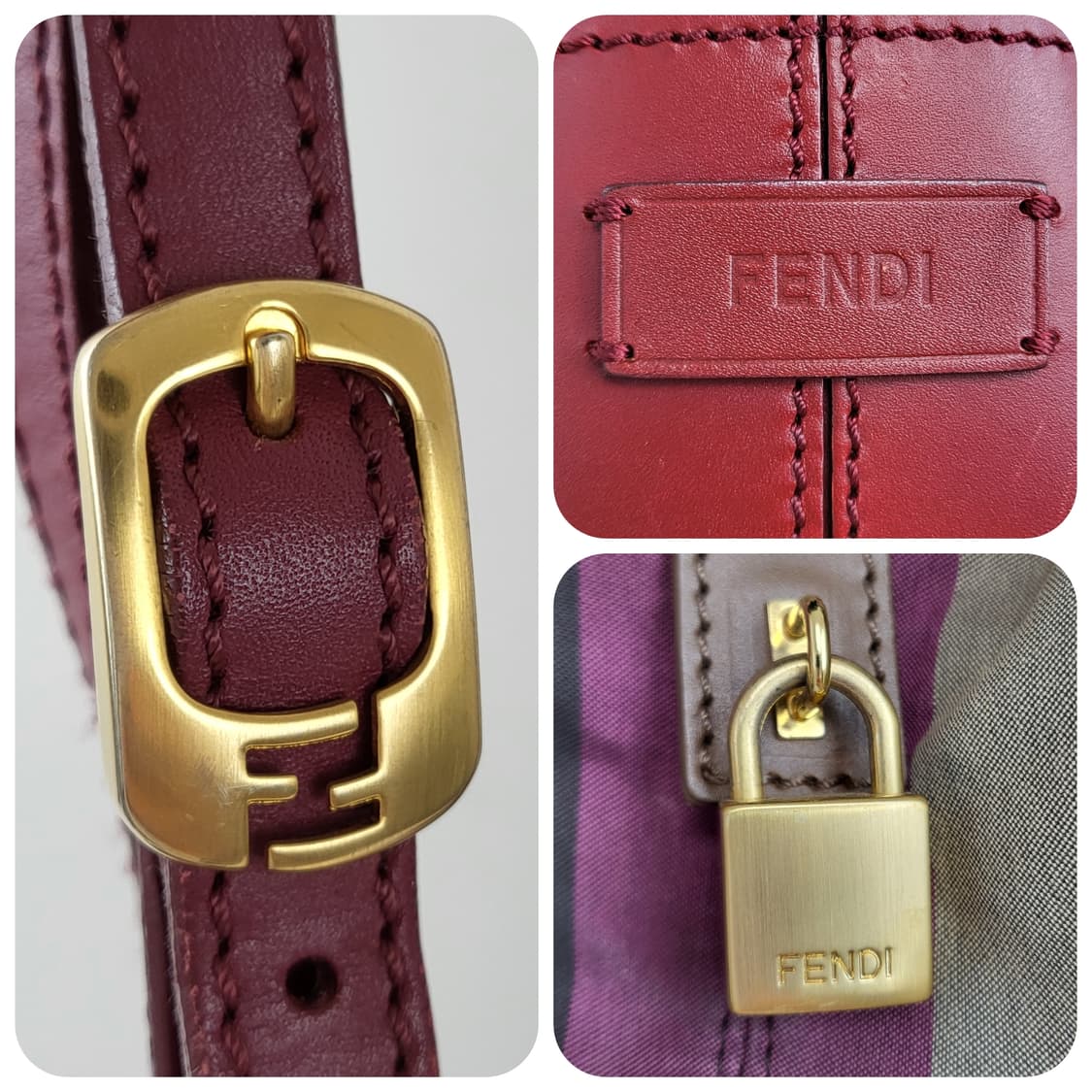 정품 펜디 피칸 스트라이프 멀티컬러 토트/숄더백 상품이미지8