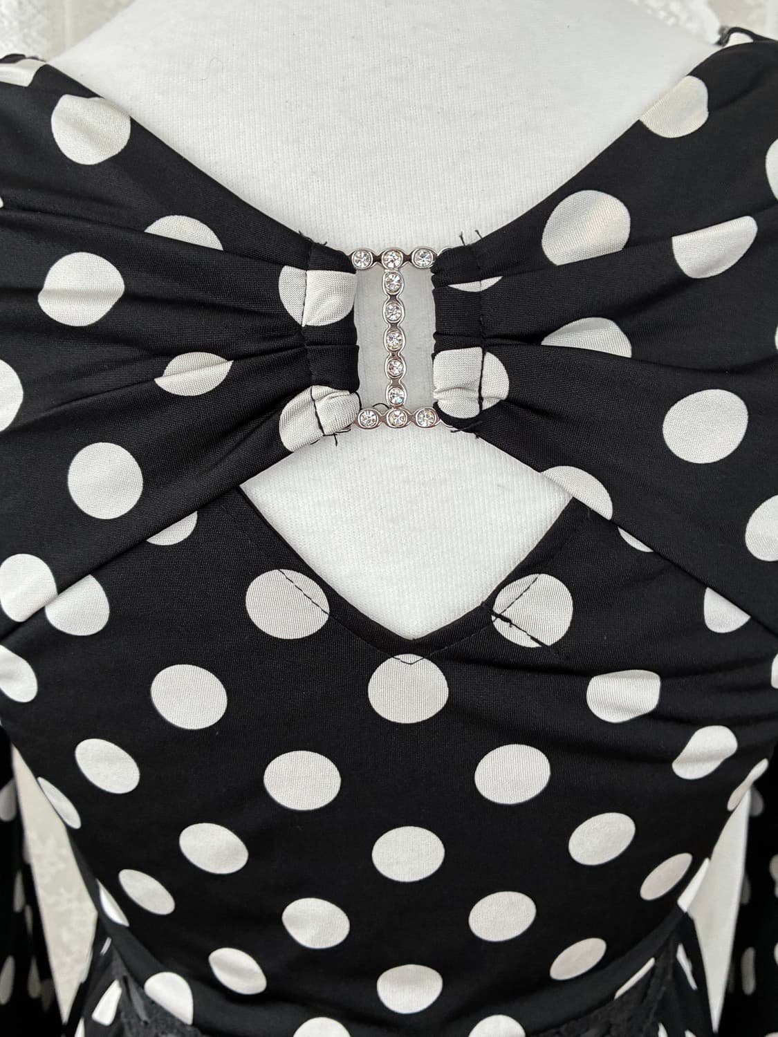 S) 세실맥비 Cecil McBee 히메갸루 도트 미니 원피스 상품이미지3