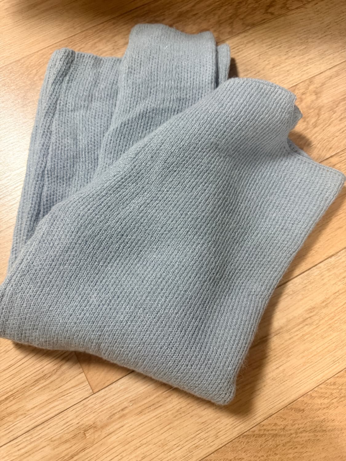 리이 알파카 하늘색 니트 상품이미지2