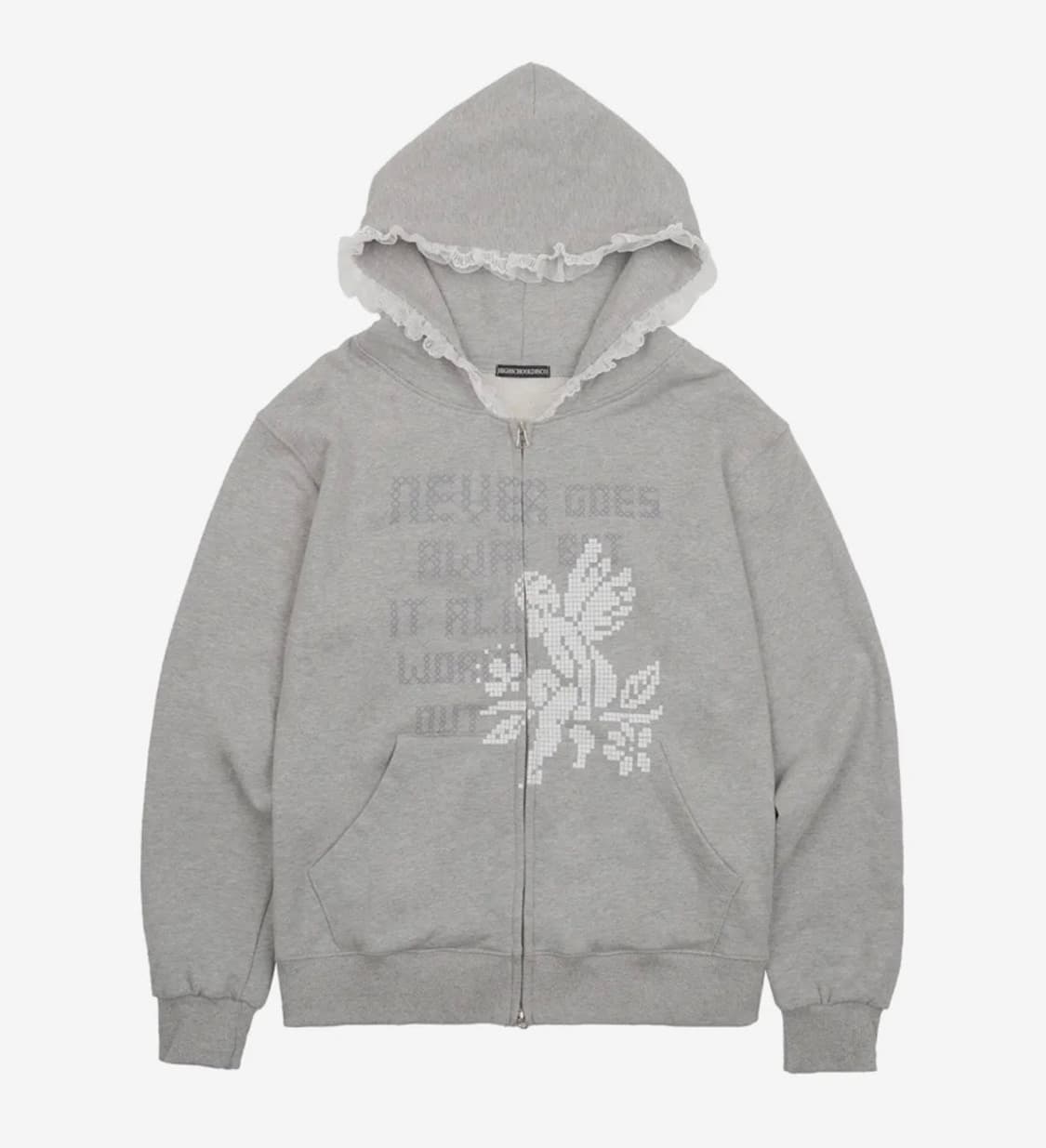 하이스쿨디스코 레이스 십자수 후드집업 상품이미지1