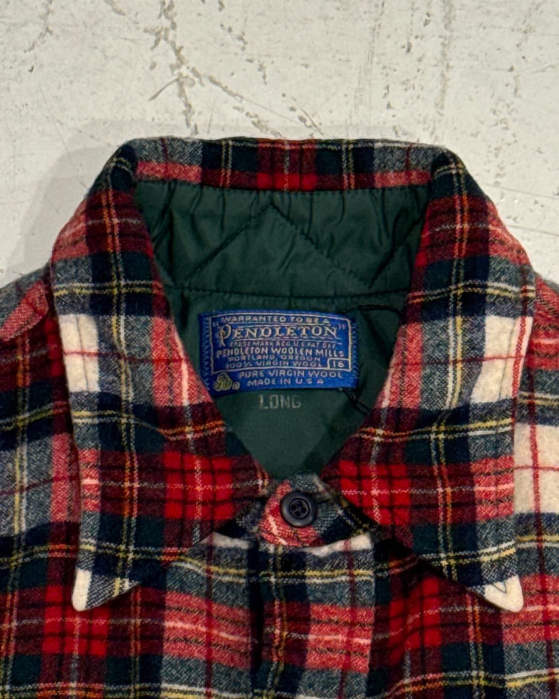 펜들턴 60~70s USA 체크 플란넬 셔츠 상품이미지4
