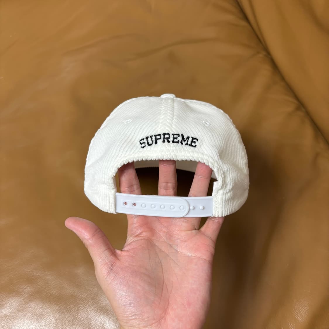 Supreme 슈프림 윙패치 코듀로이 화이트 6패널 볼캡 모자 상품이미지7