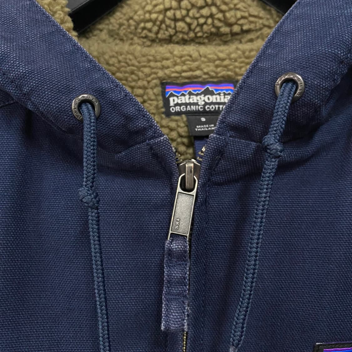 파타고니아 오가닉코튼 캔버스 후드 플리스 워크 자켓 상품이미지5