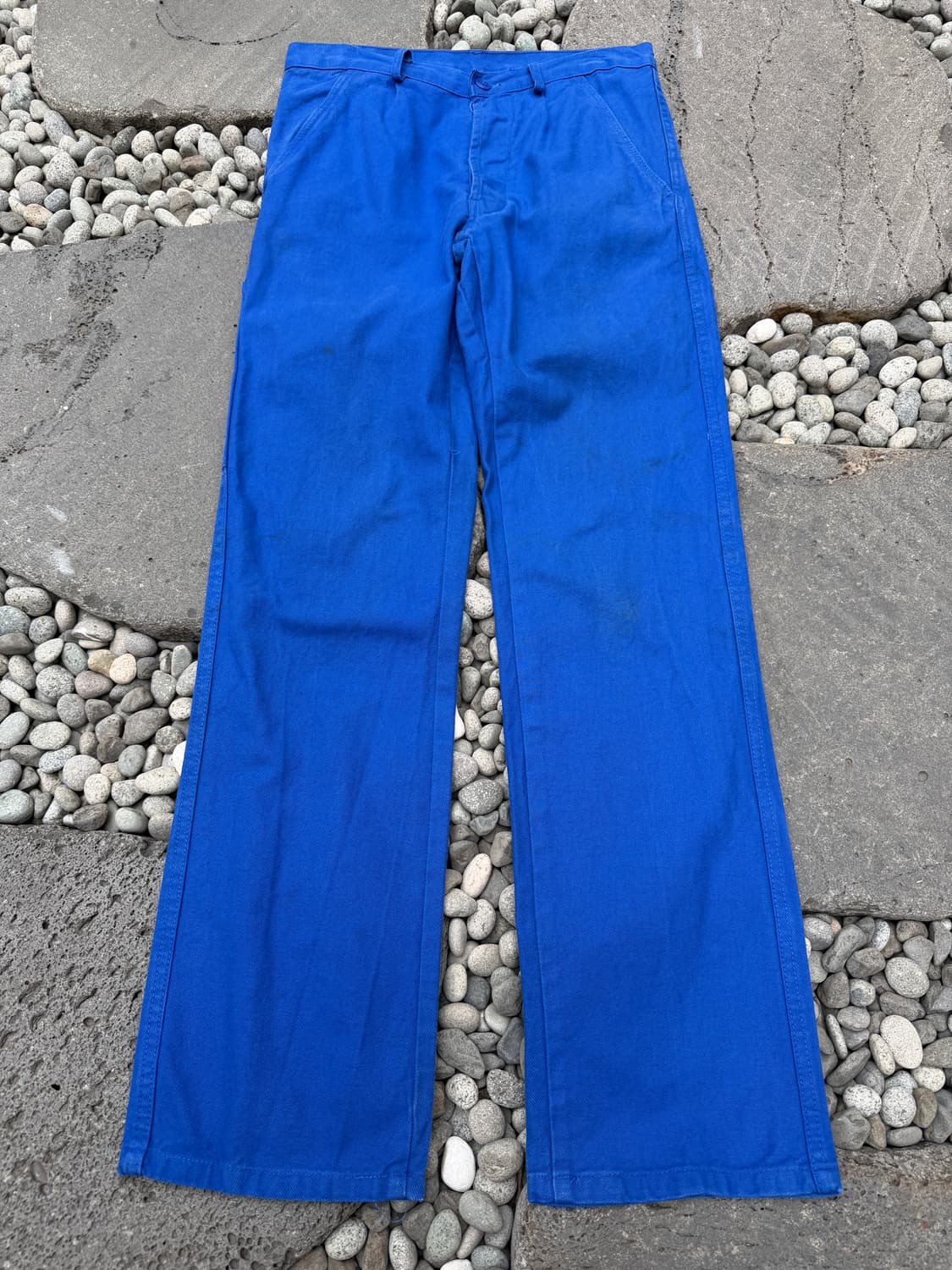 1990s PORTEX WASHED BLUE FRENCH 프렌치워크팬츠 상품이미지1