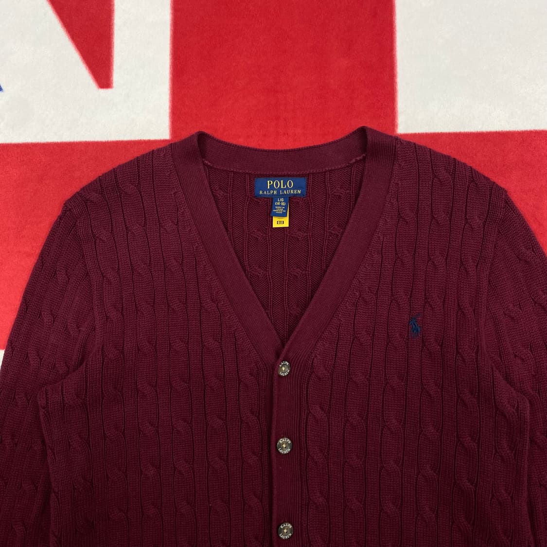 폴로 가디건 실측 여성 55-66 상품이미지3