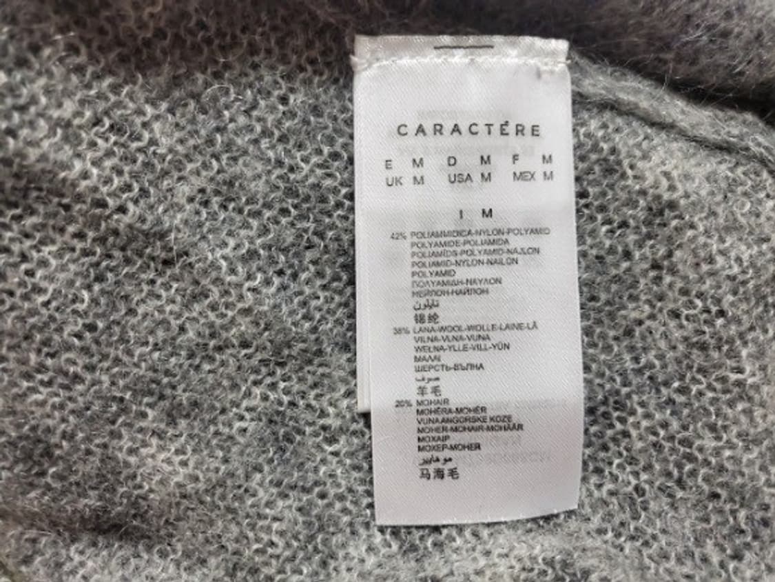 이태리 CARACTERE 플라워 그레이믹스 M 울가디건 새상품
 상품이미지9