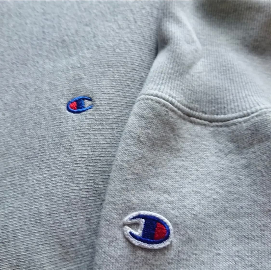 <신품급>빔즈(beams)X챔피온리버스위브 오버사이즈 투톤스웨트셔츠M 상품이미지5