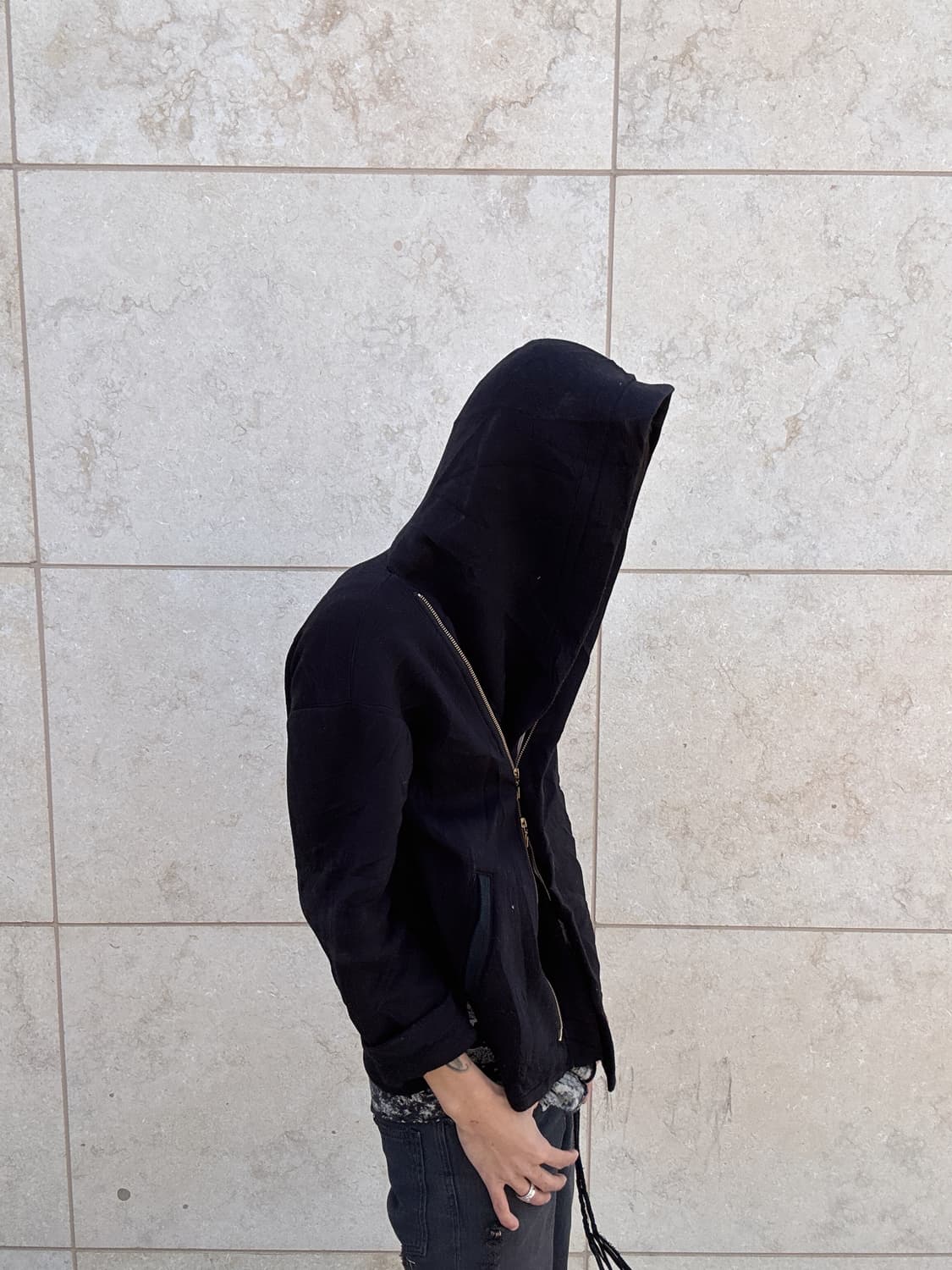 Side Zip Detail Hoodie Zip Up 상품이미지1