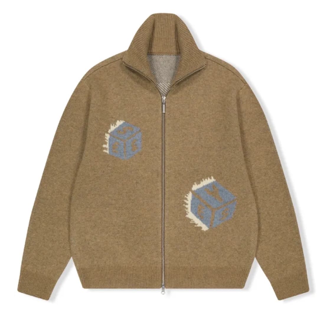 예스아이씨 다이스 니트 집업 L 상품이미지2