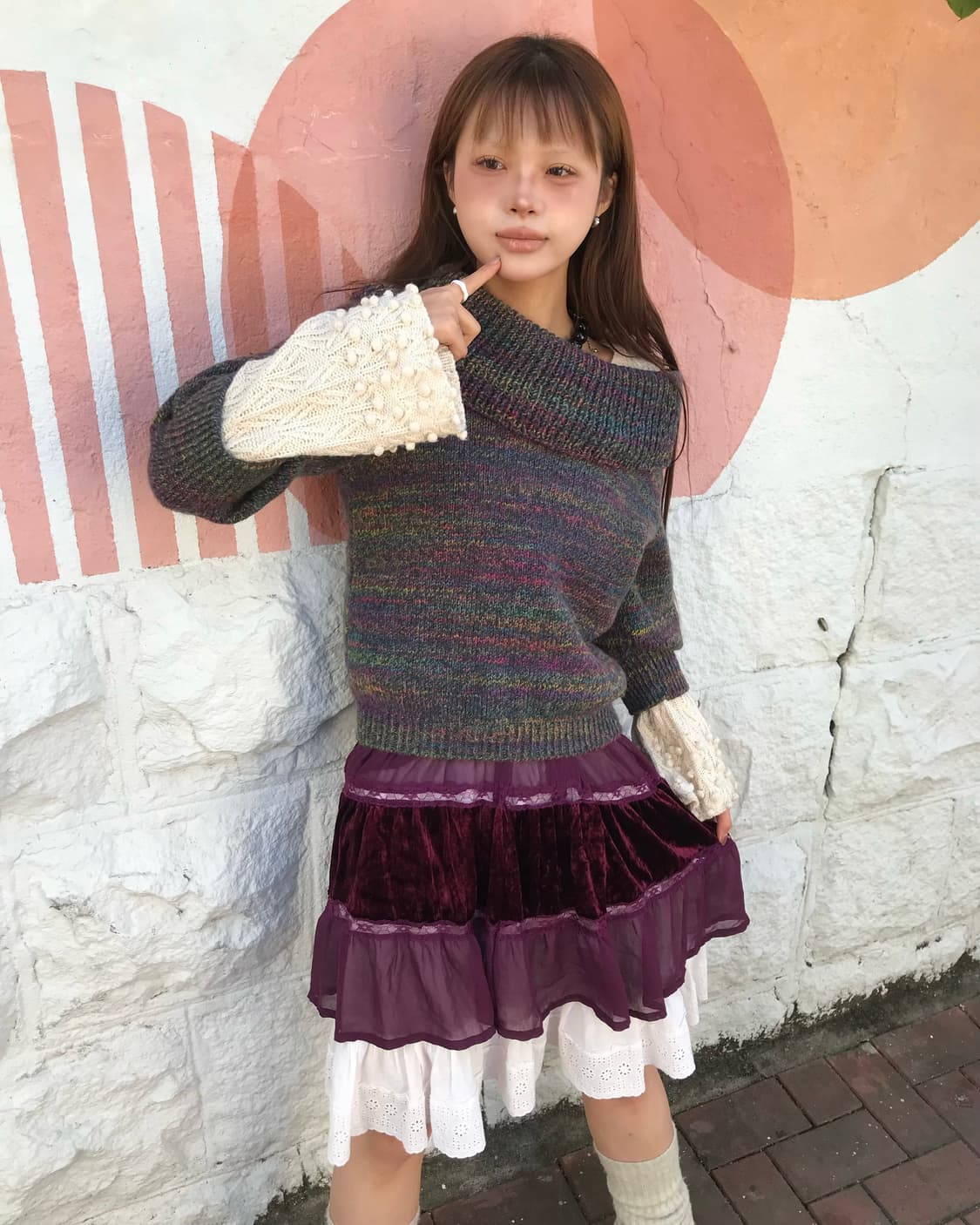 🎀레인보우 원숄더 코디 세트 🎀 상품이미지2