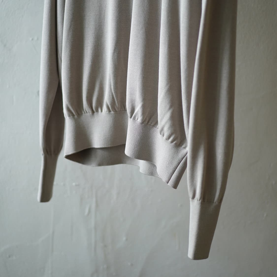 (2)HERILL SILK POLO 긴팔티 베이지 상품이미지4