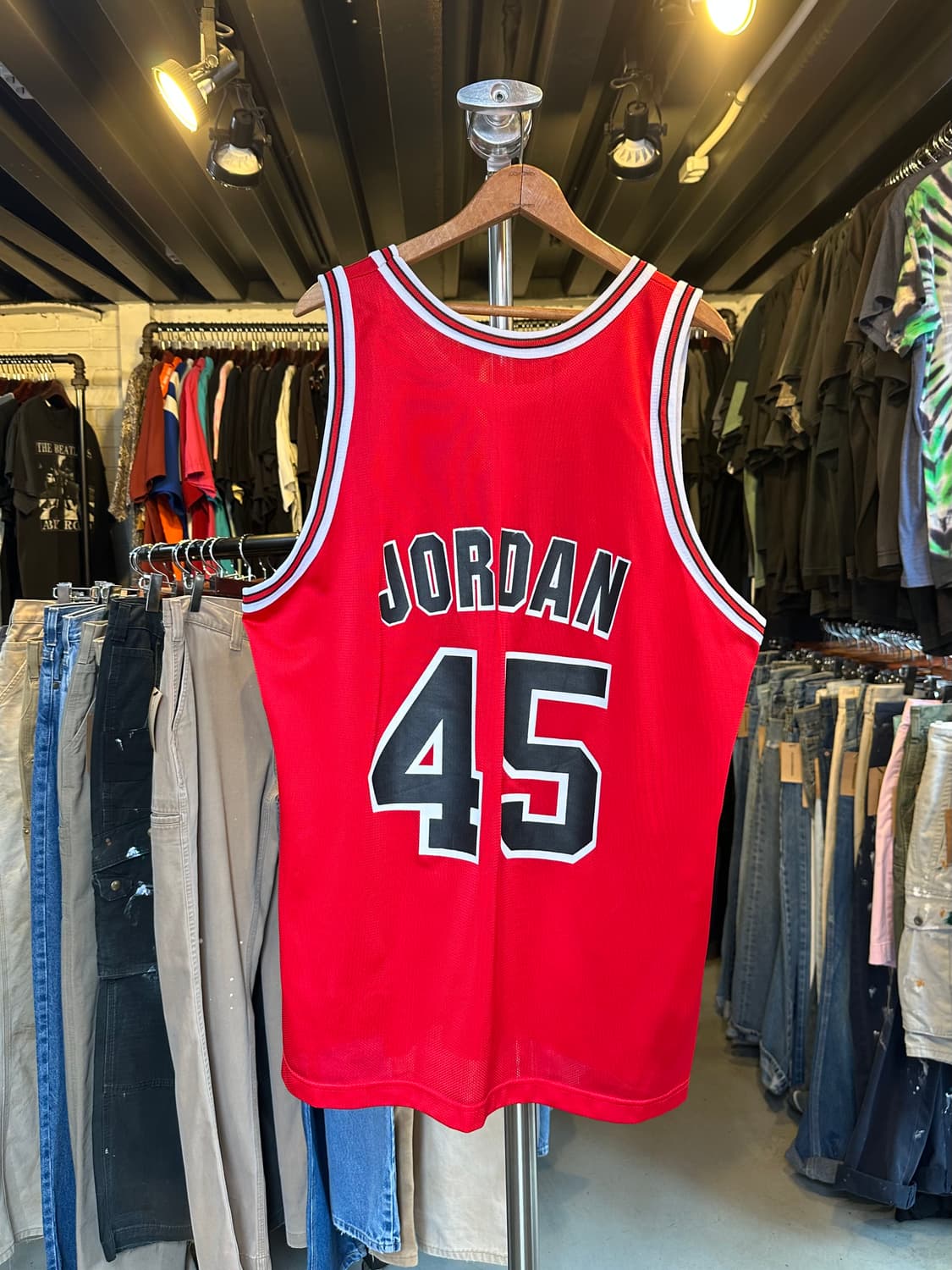 90s 챔피온 NBA 애슬레틱 마이클조던 메쉬 져지 상품이미지2