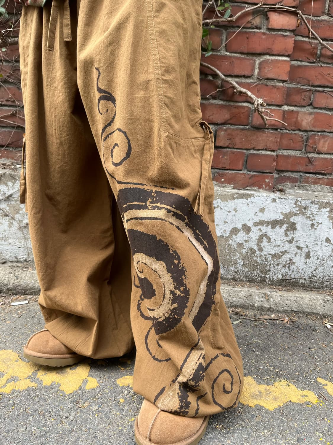 히피 문양 와이드 벌룬 팬츠 상품이미지4