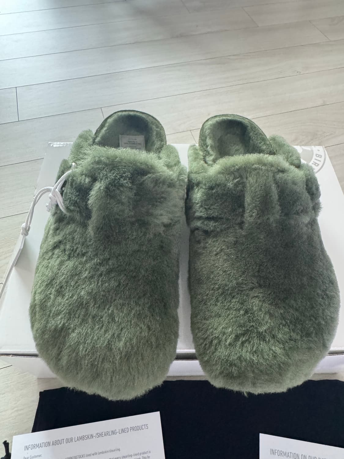 (새제품)버켄스탁 보스턴 1774 시어링 그린 (한정판) 37 상품이미지3