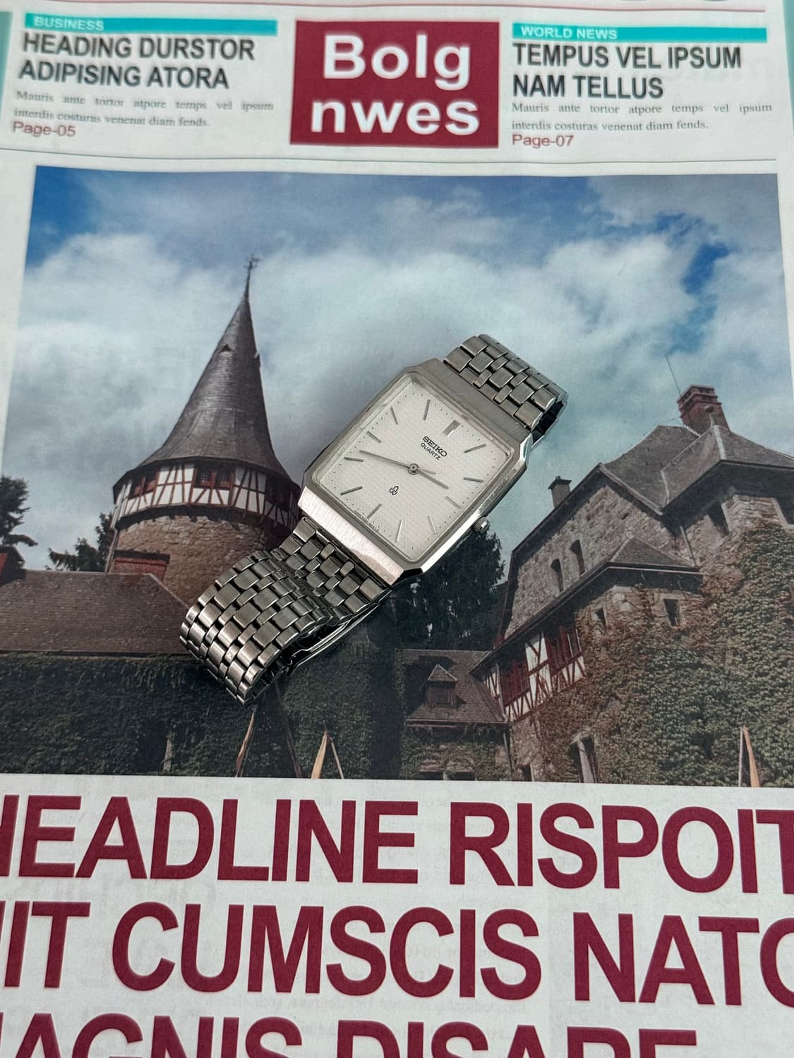 세이코 Seiko 쿼츠 스퀘어 상품이미지2