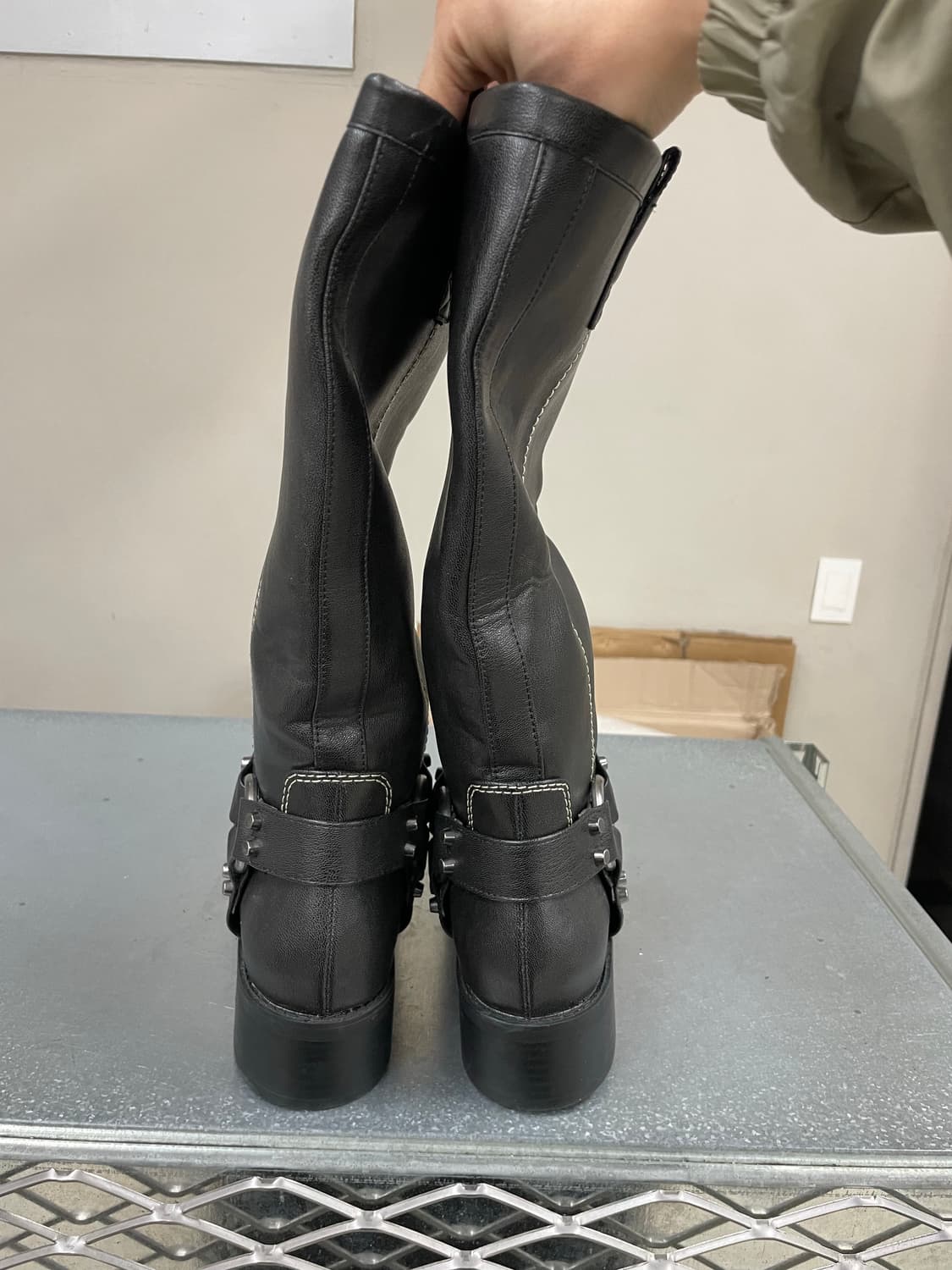 자라 블랙 엔지니어 롱부츠 235 (gr-4266) 상품이미지3