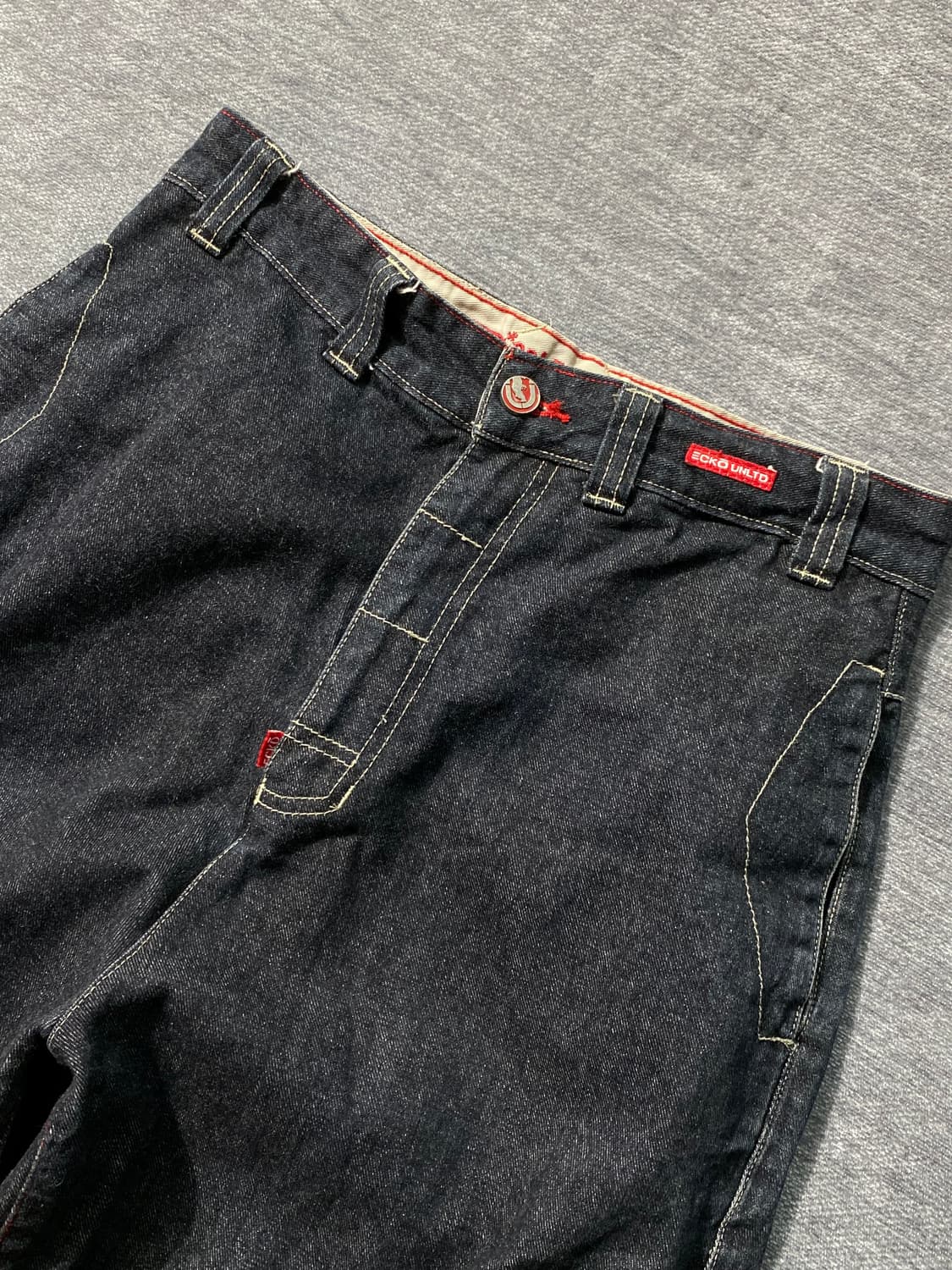 [30] ECKO UNLTD  에코언리밋 올드스쿨 데님 카고 와이드팬츠 상품이미지2