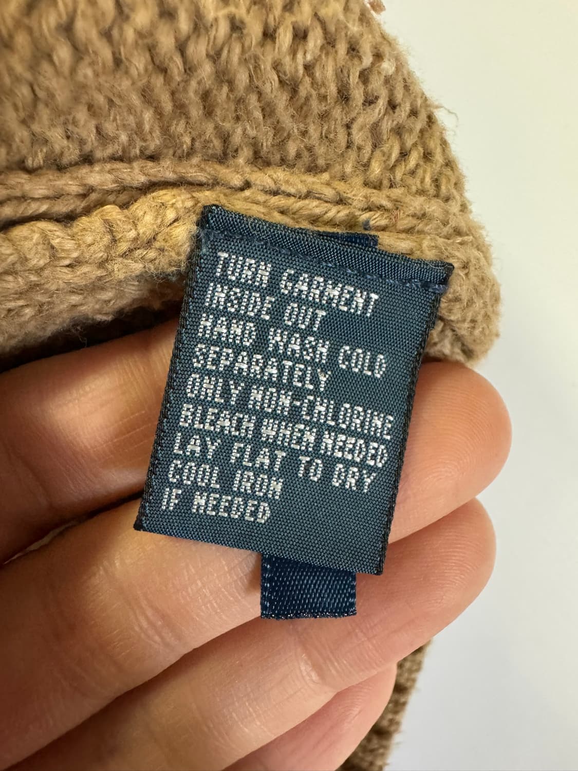 폴로랄프로렌 꽈배기 베이지 니트(M 사이즈) 상품이미지4