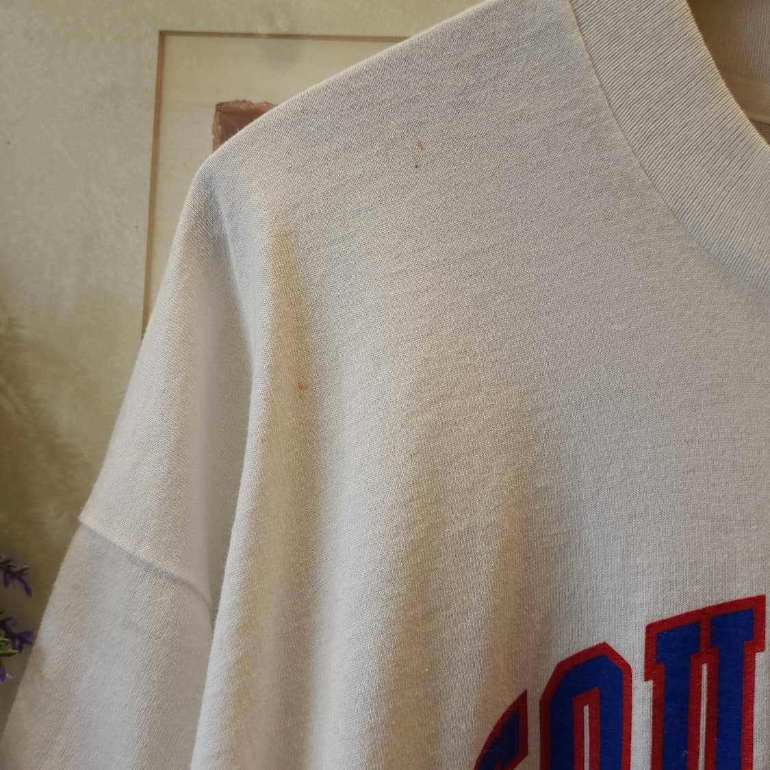 90s 빈티지 티셔츠 싱글스티치 프린팅 티셔츠 이글 풋볼 xl 상품이미지9