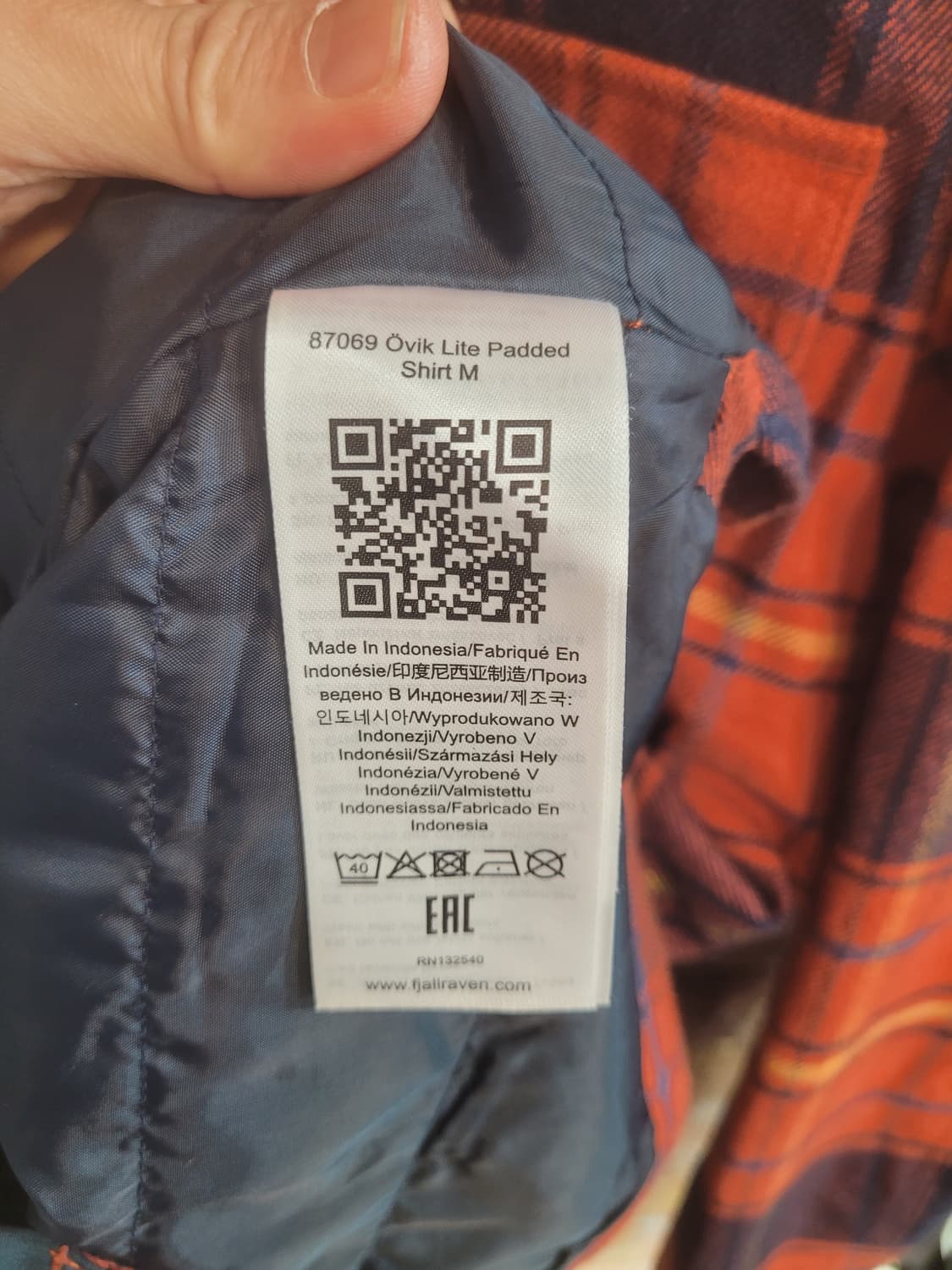 피엘라벤 오빅 라이트 패딩 셔츠 M 상품이미지5