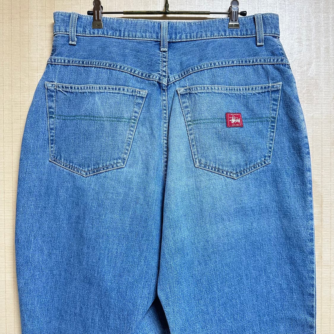 90s 올드 스투시 배기진 청바지 34사이즈 상품이미지6