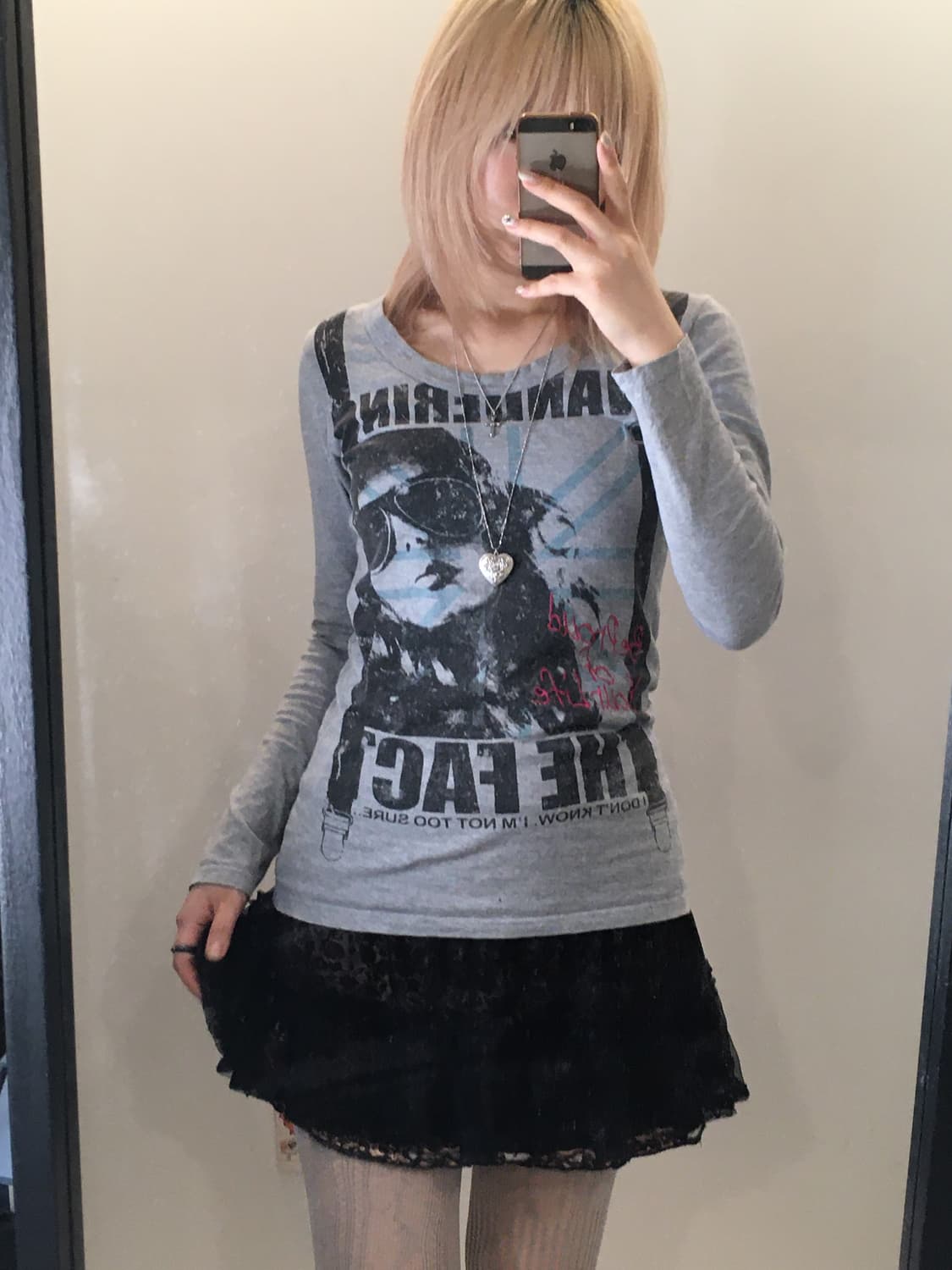 jpn vintage punk2k printing long sleeve 상품이미지6
